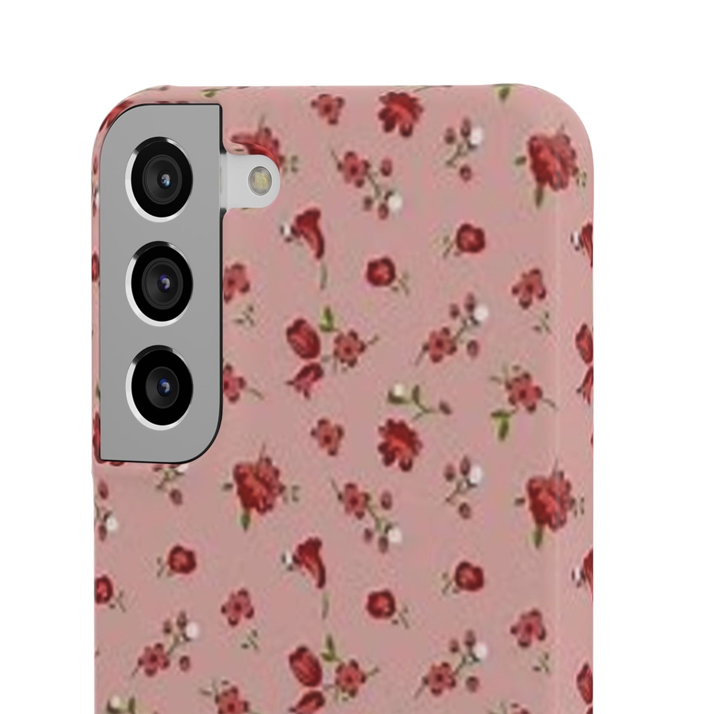 pink flower pattern phone case