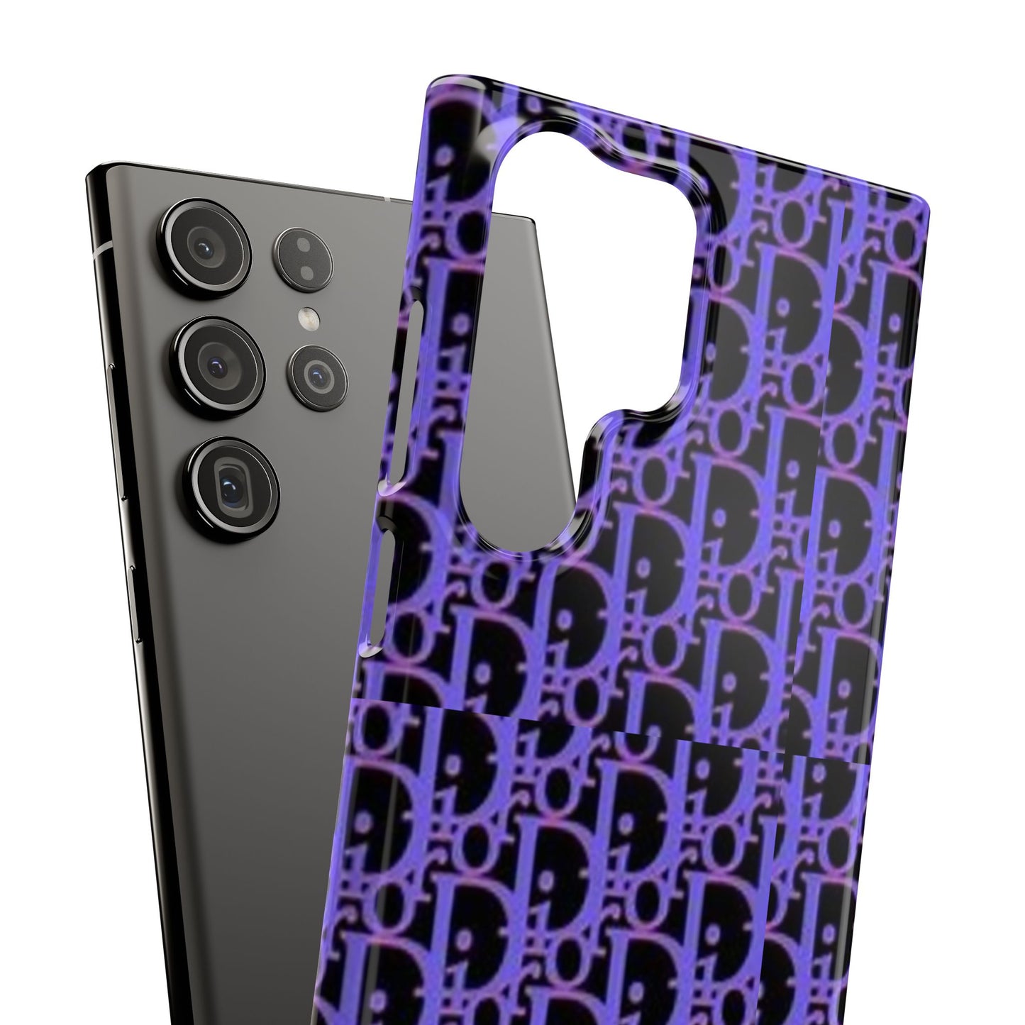 purple DIOR phone case