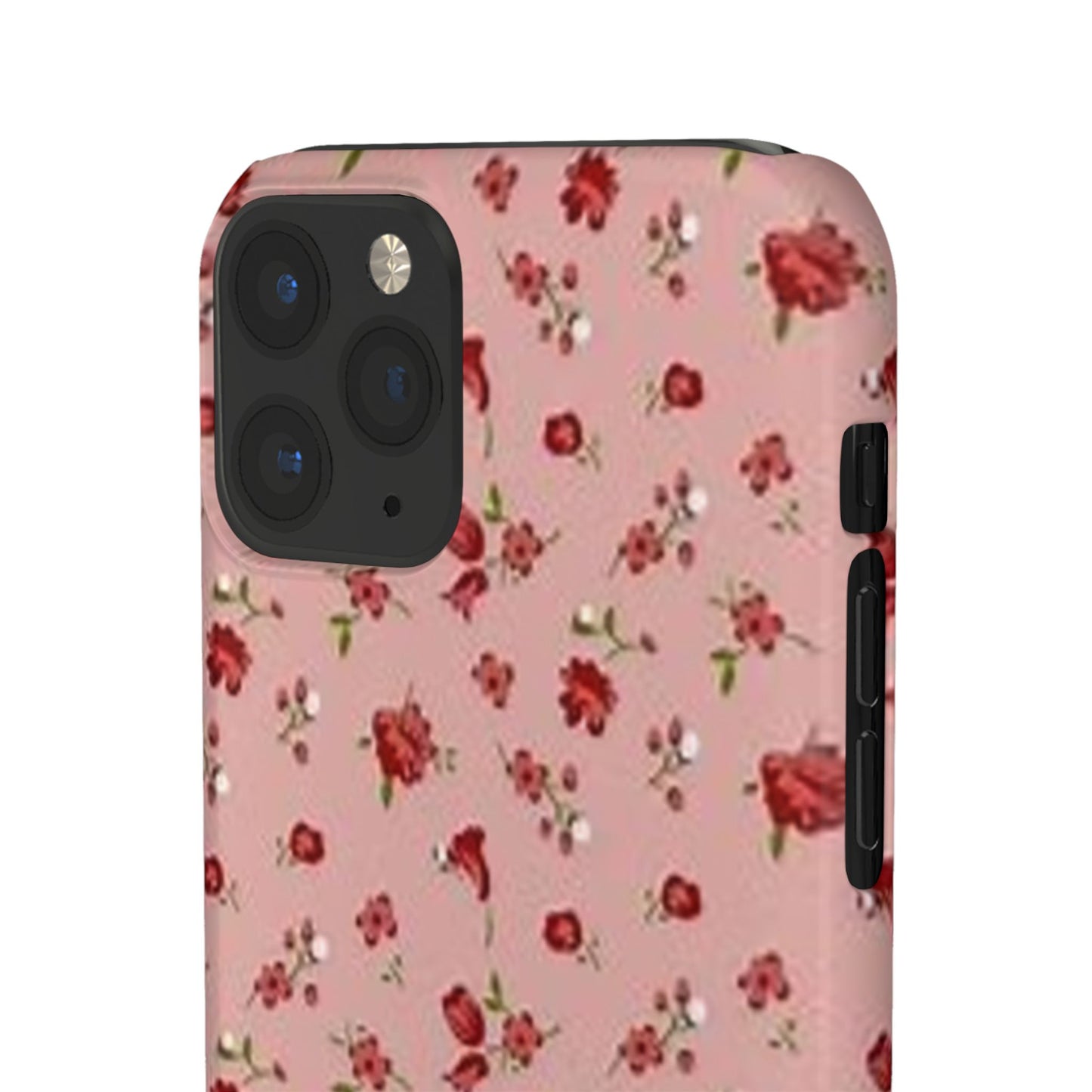 pink flower pattern phone case