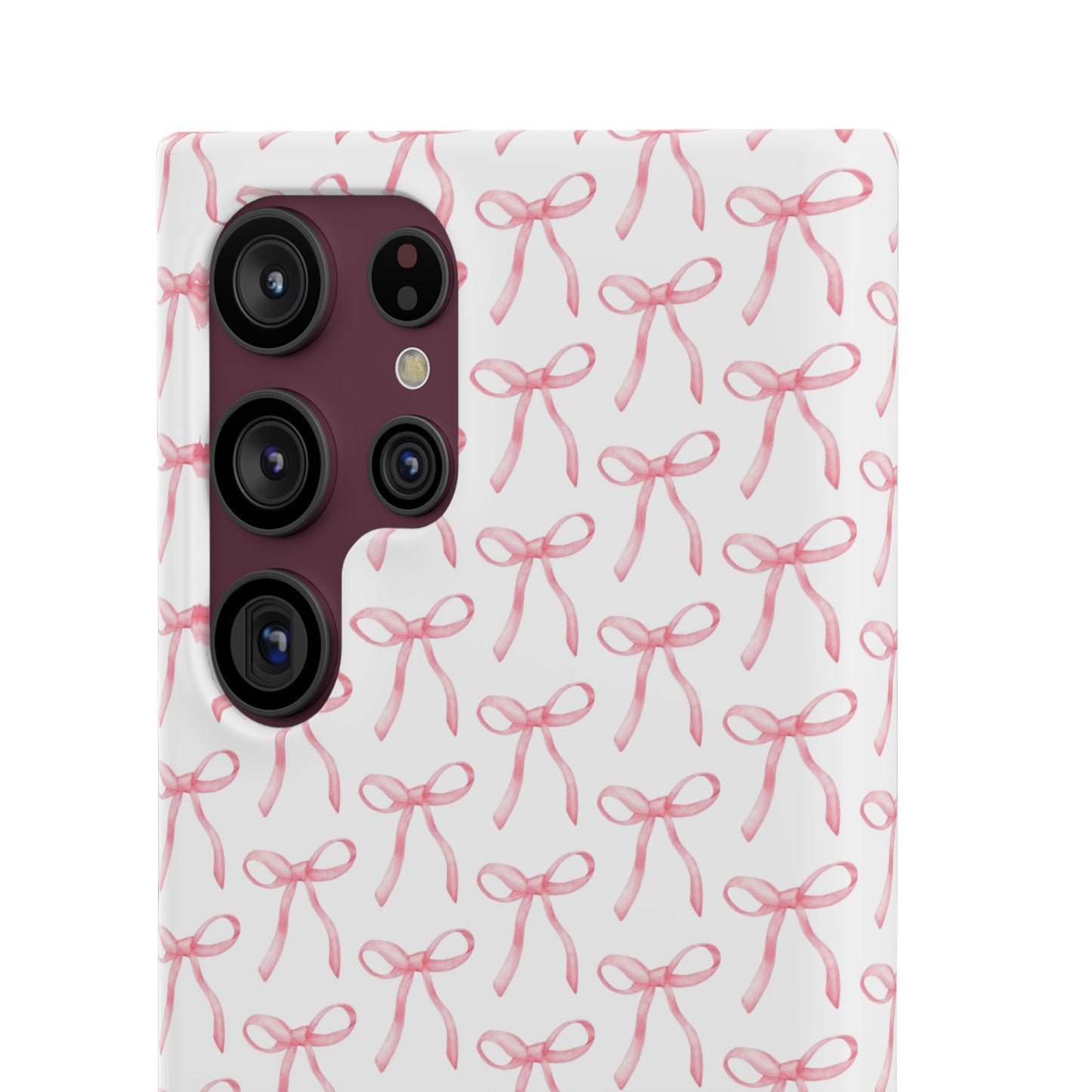 pink bow pattern phone case