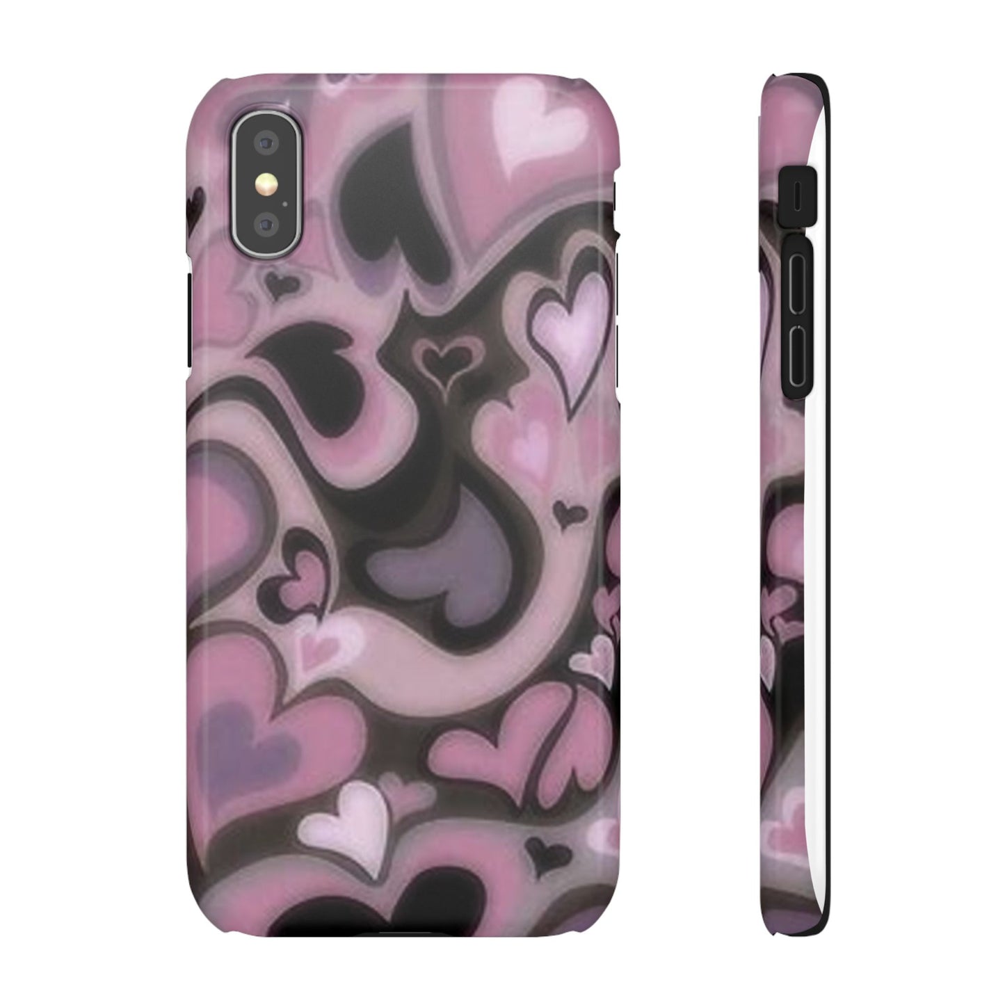 hearts pattern phone case