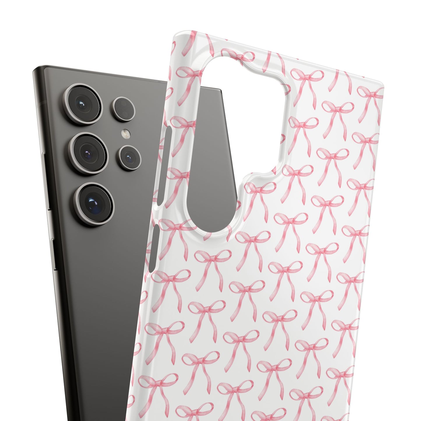 pink bow pattern phone case