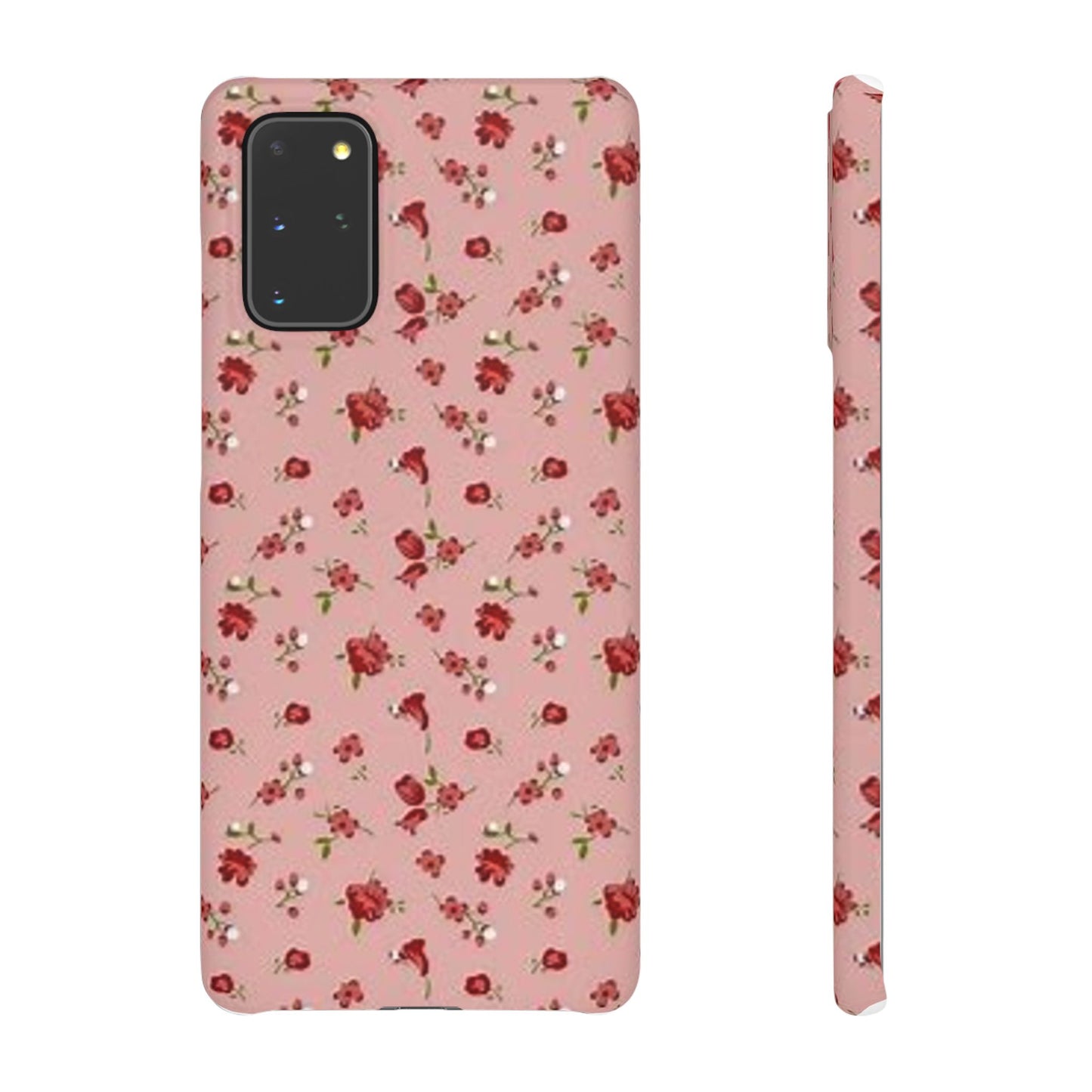 pink flower pattern phone case