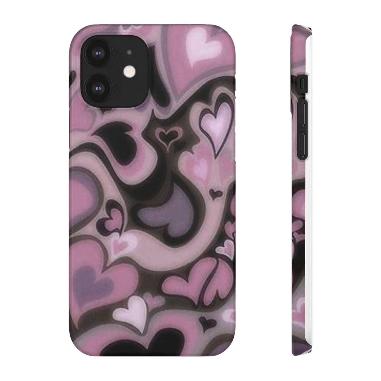 hearts pattern phone case