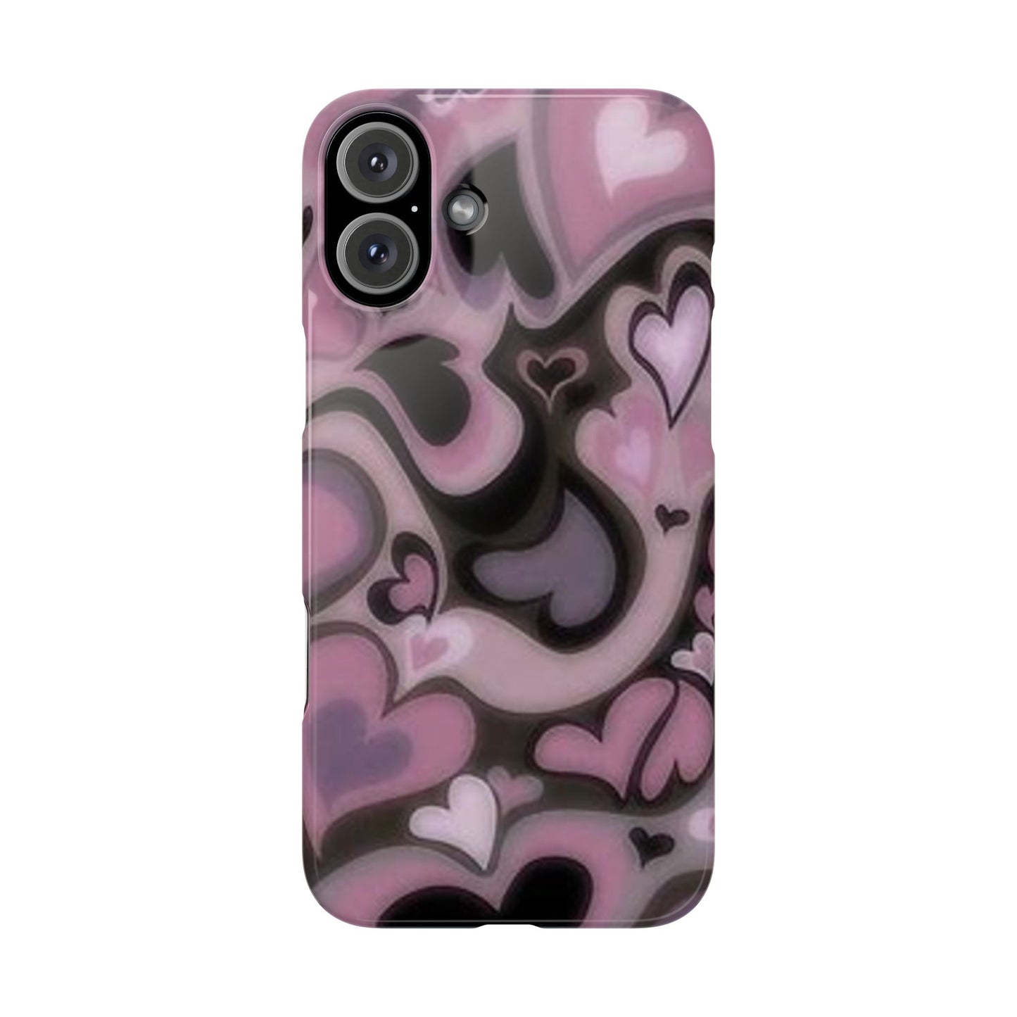 hearts pattern phone case