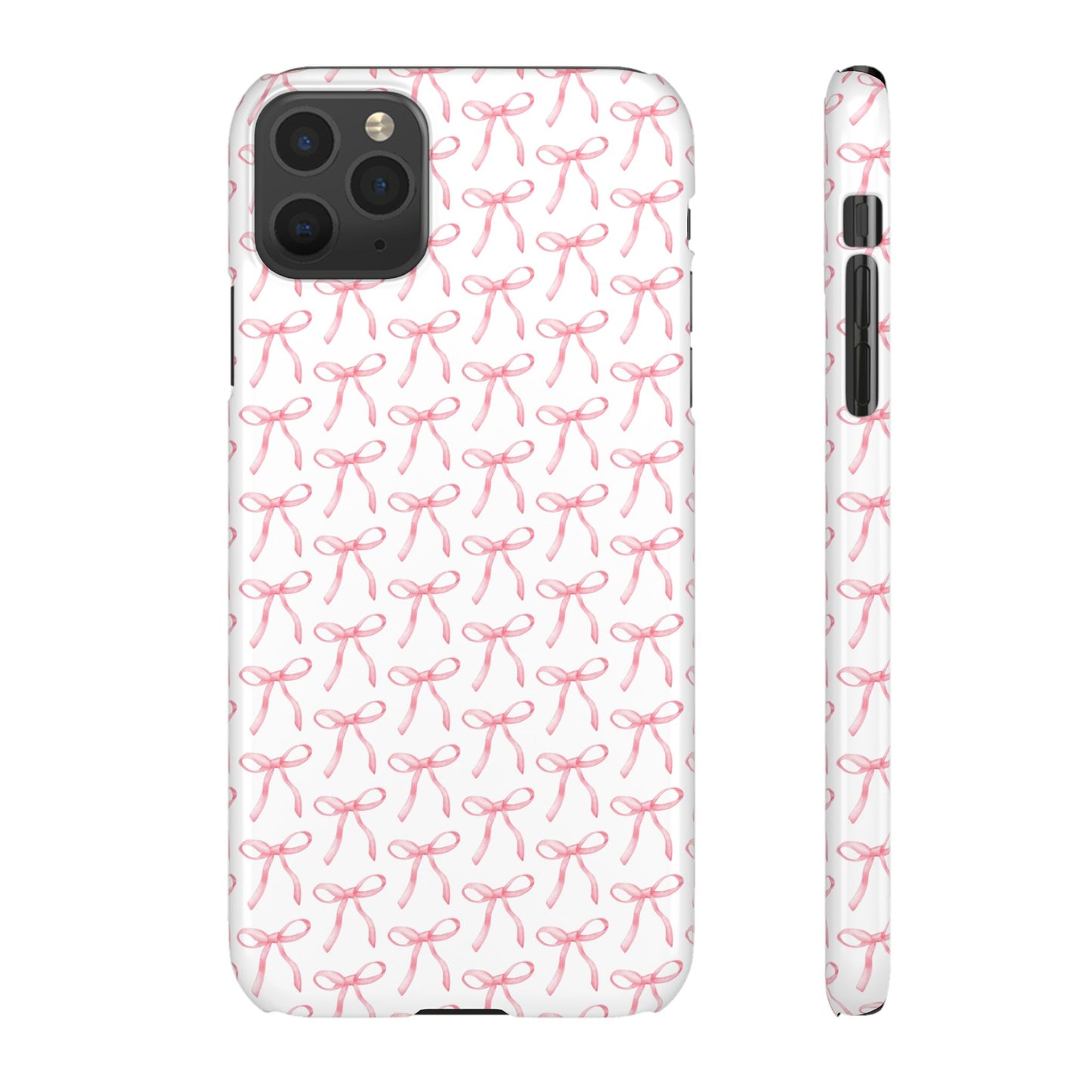 pink bow pattern phone case