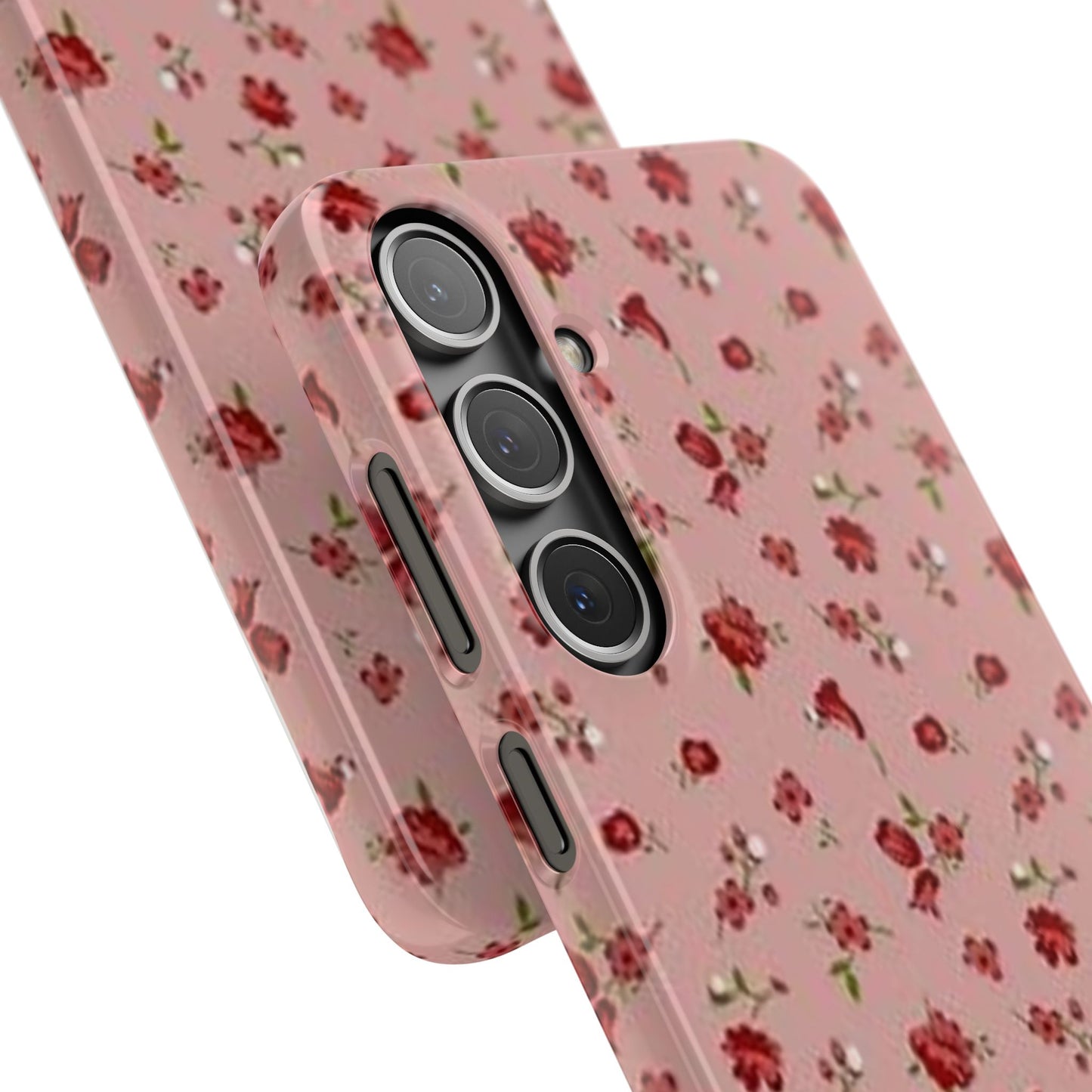 pink flower pattern phone case