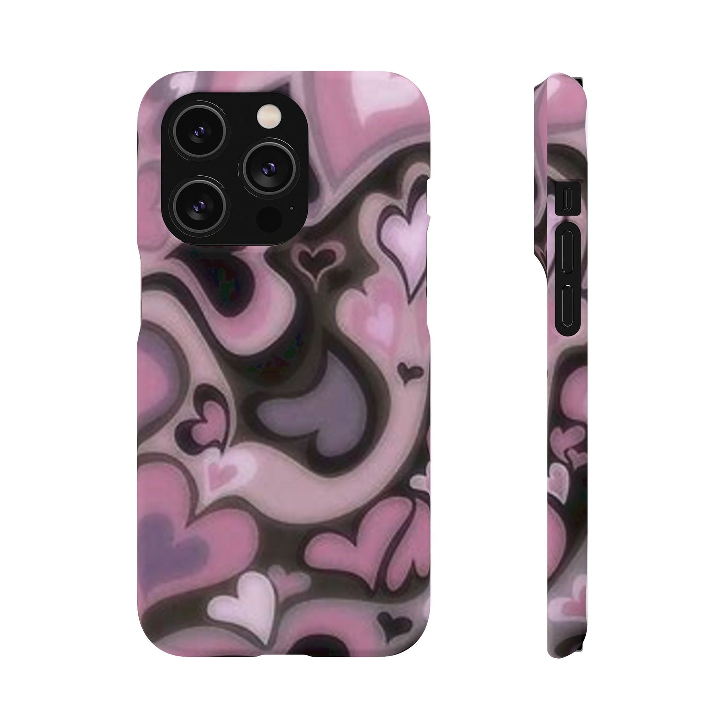 hearts pattern phone case