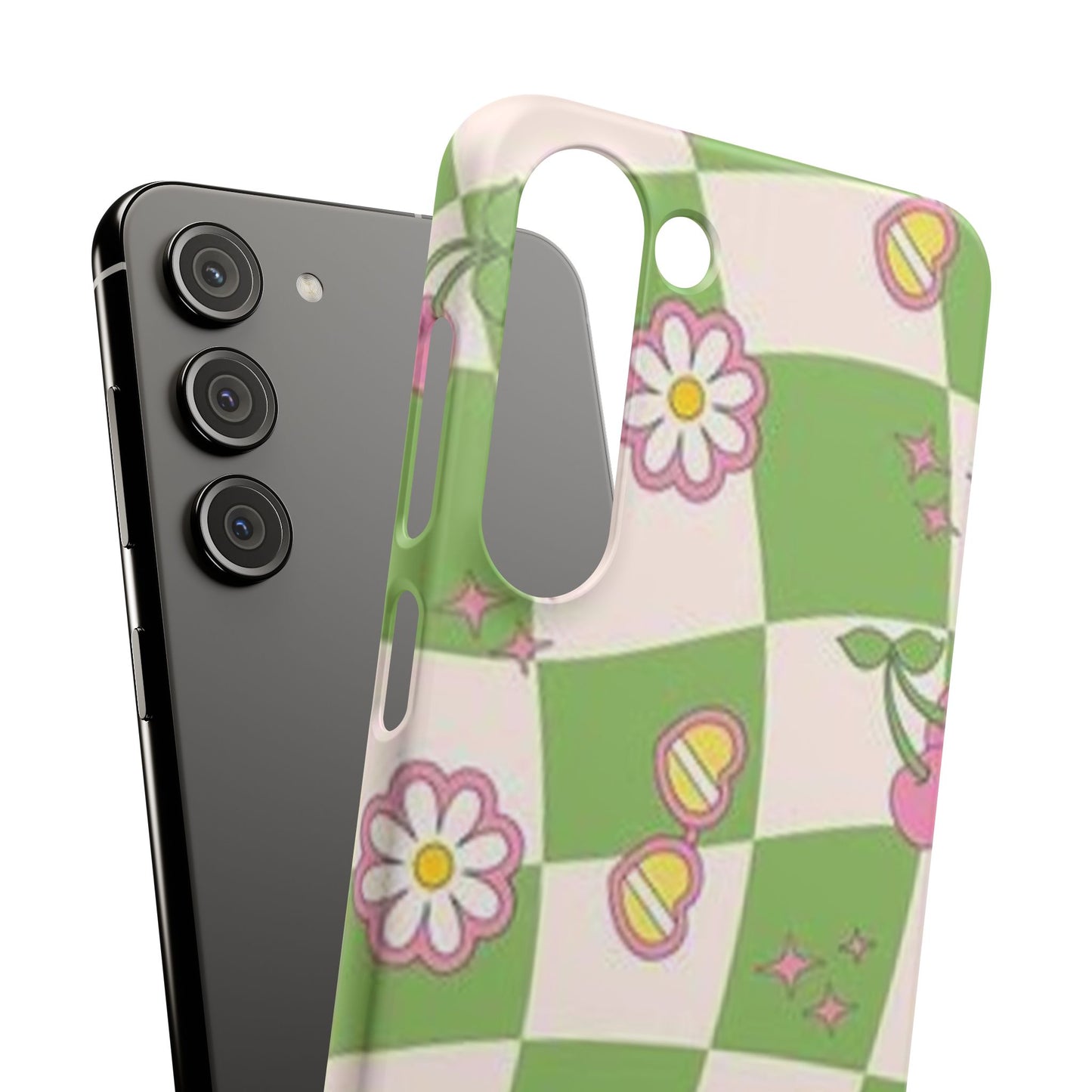 green indie pattern phone case