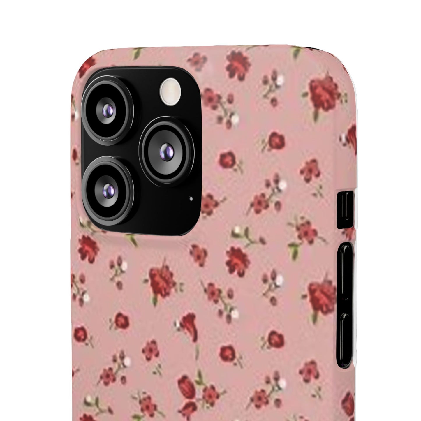 pink flower pattern phone case