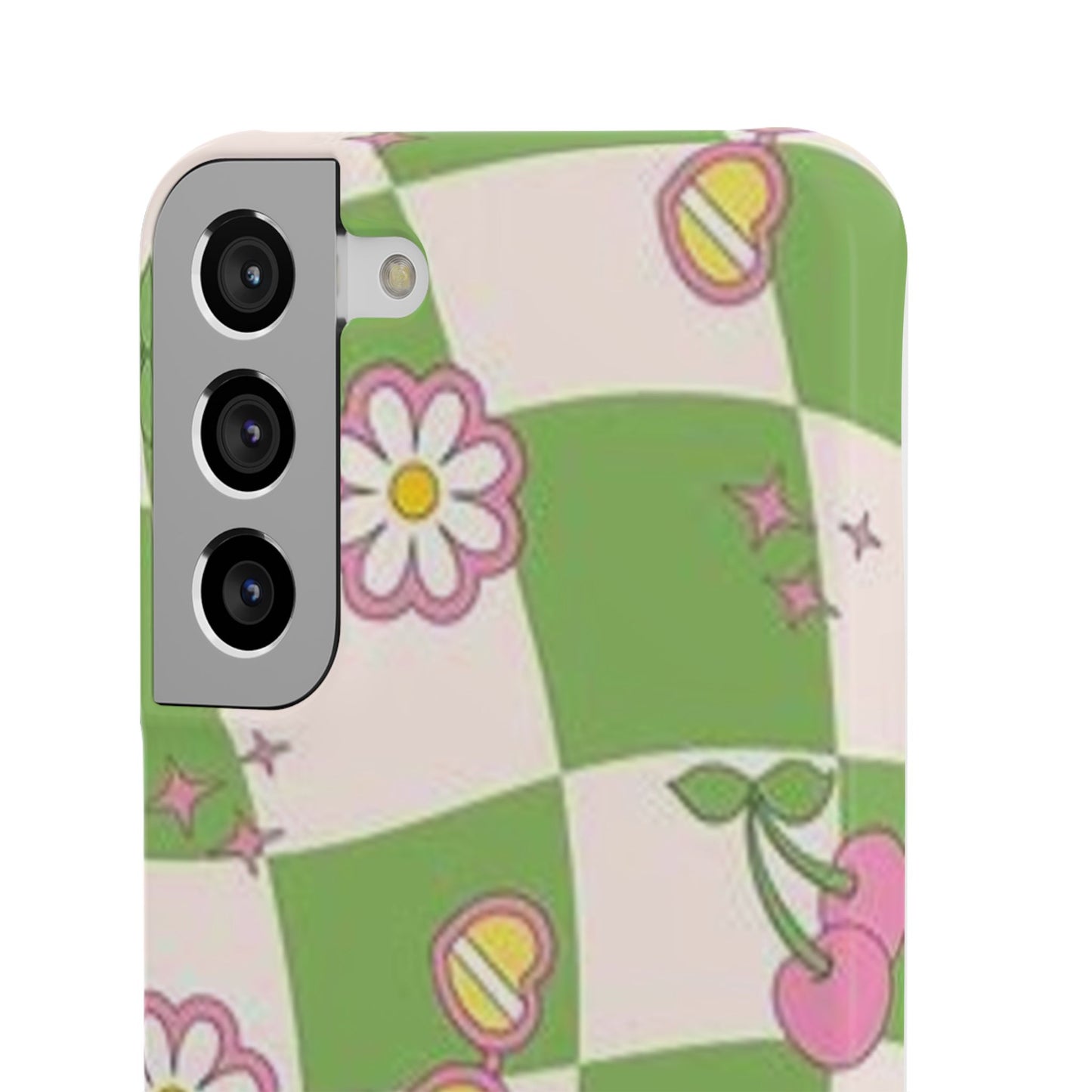 green indie pattern phone case