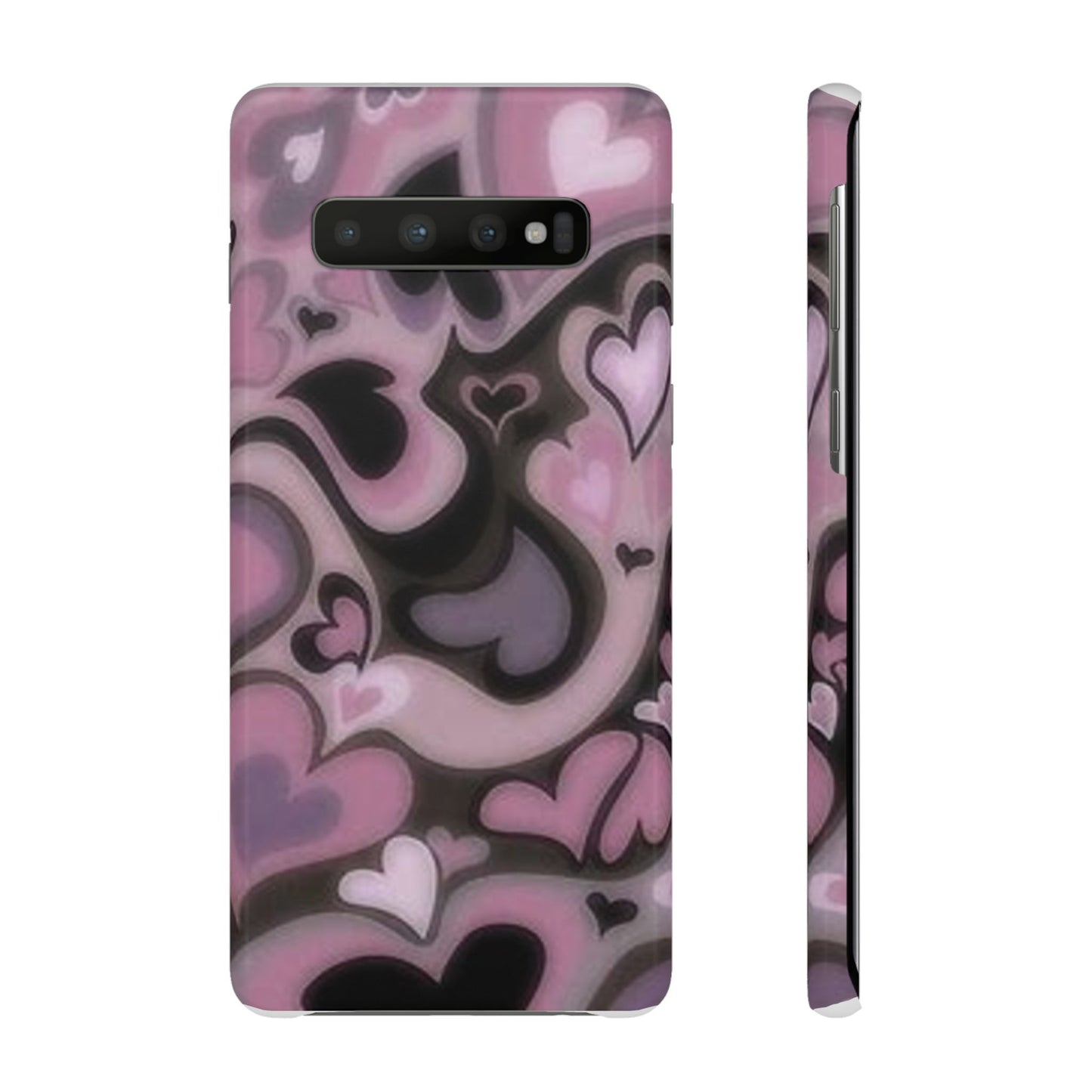 hearts pattern phone case