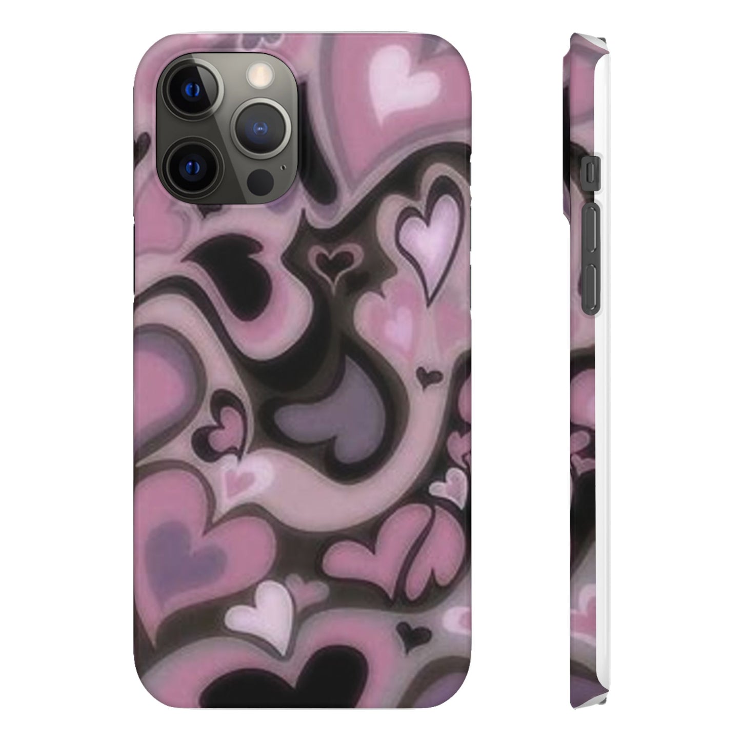 hearts pattern phone case