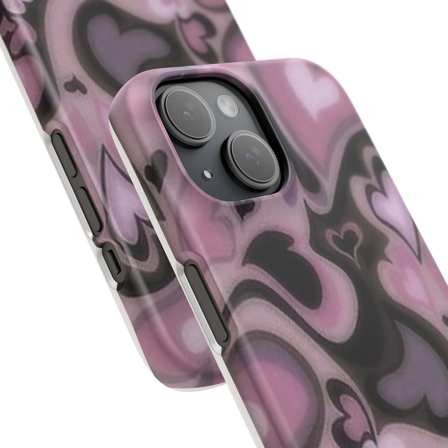 hearts pattern phone case