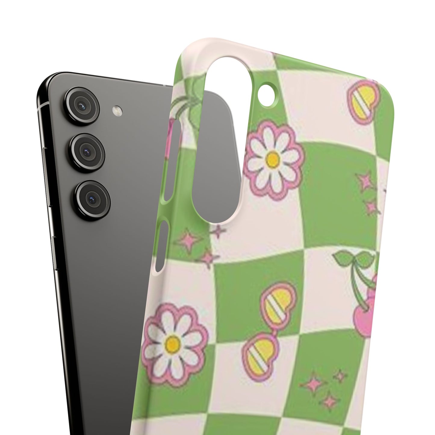 green indie pattern phone case