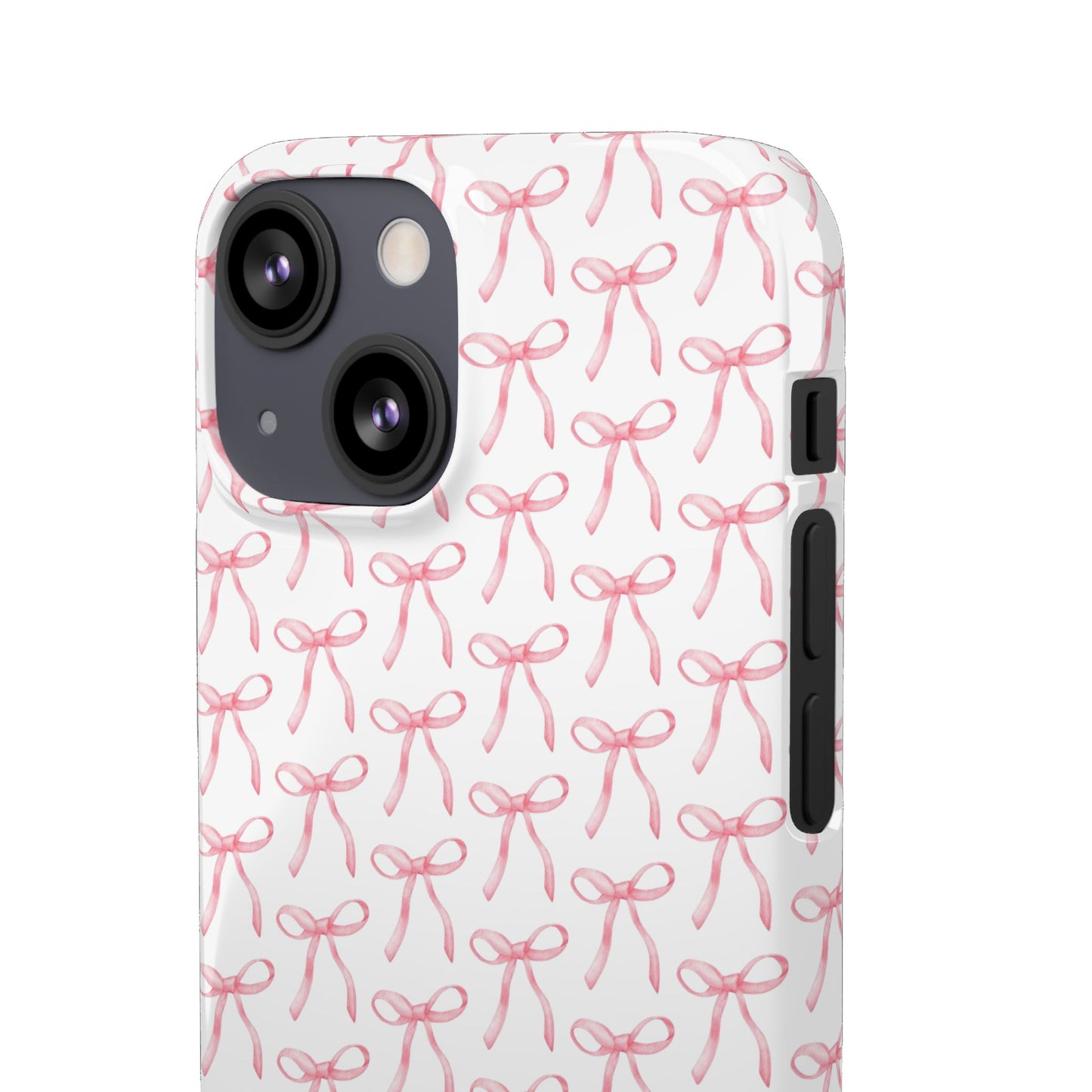 pink bow pattern phone case