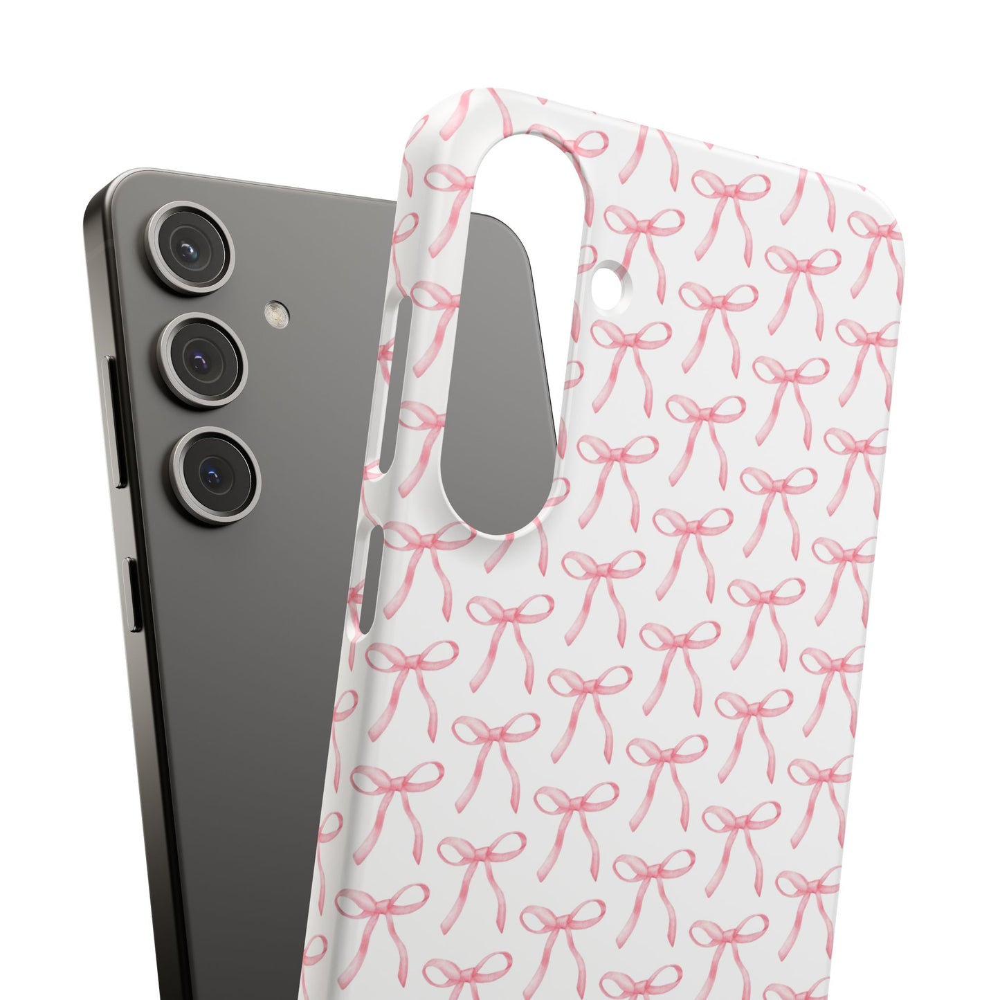 pink bow pattern phone case