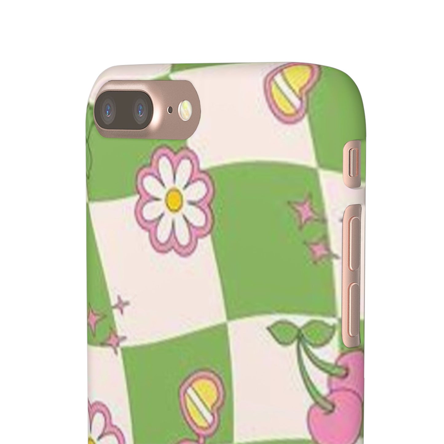 green indie pattern phone case