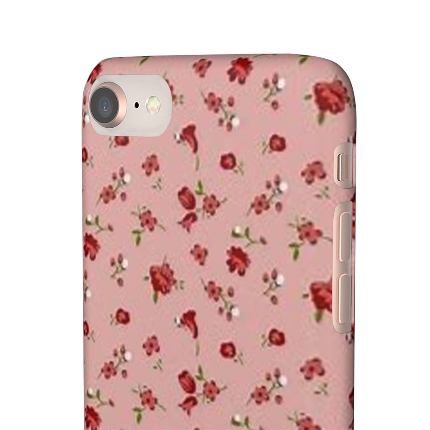 pink flower pattern phone case