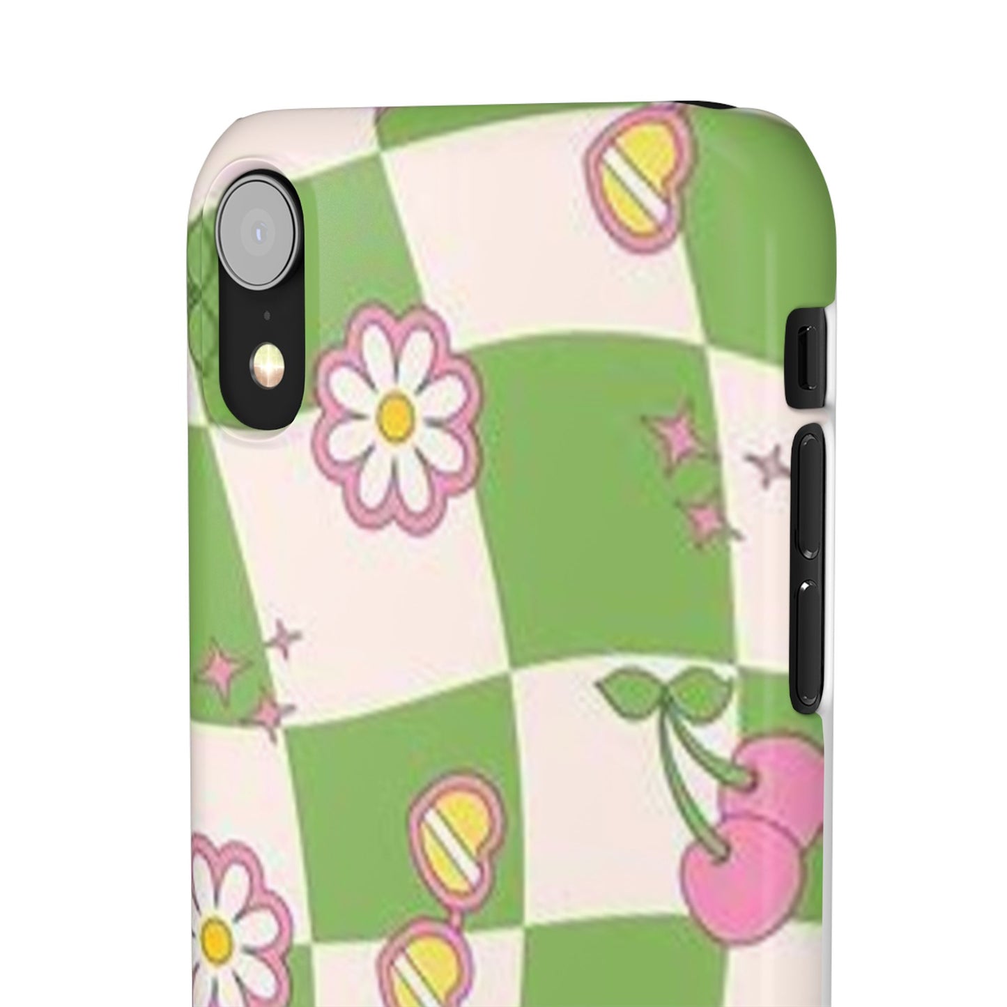 green indie pattern phone case