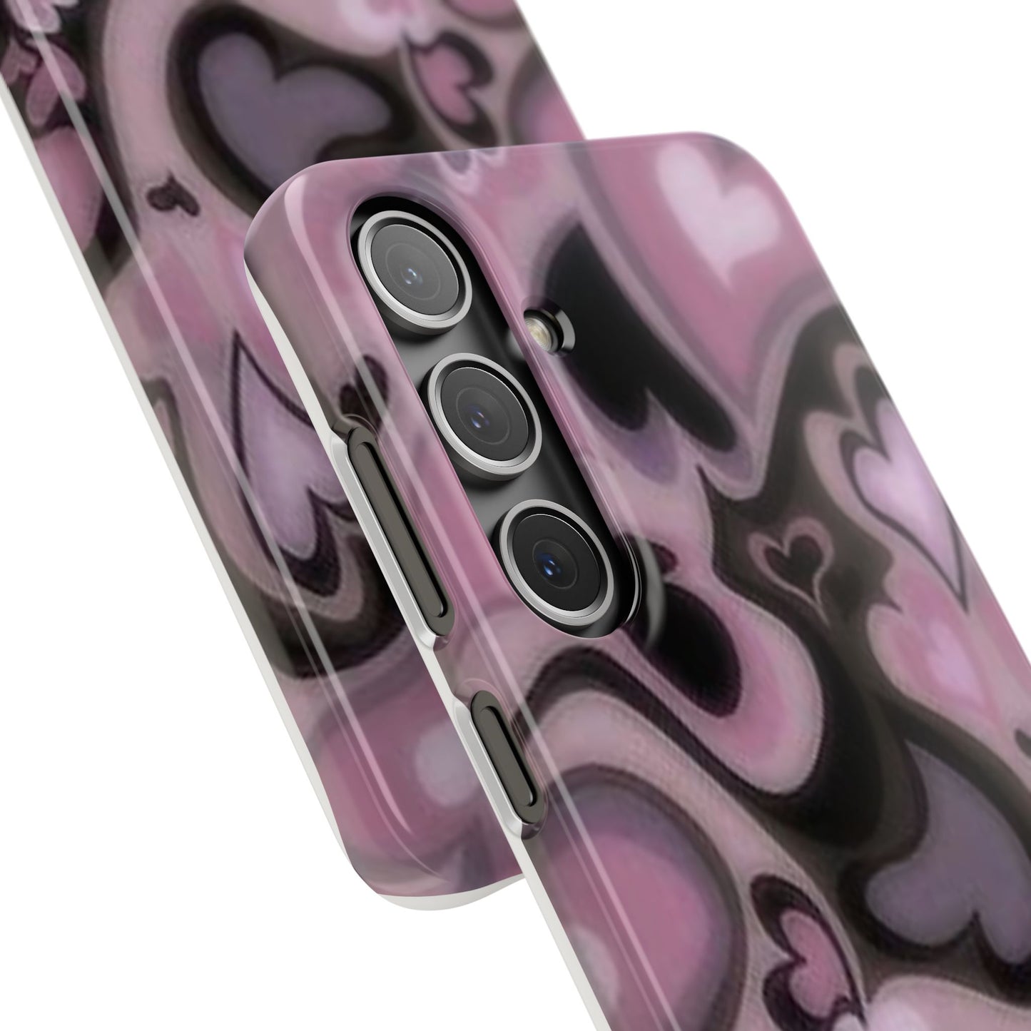 hearts pattern phone case