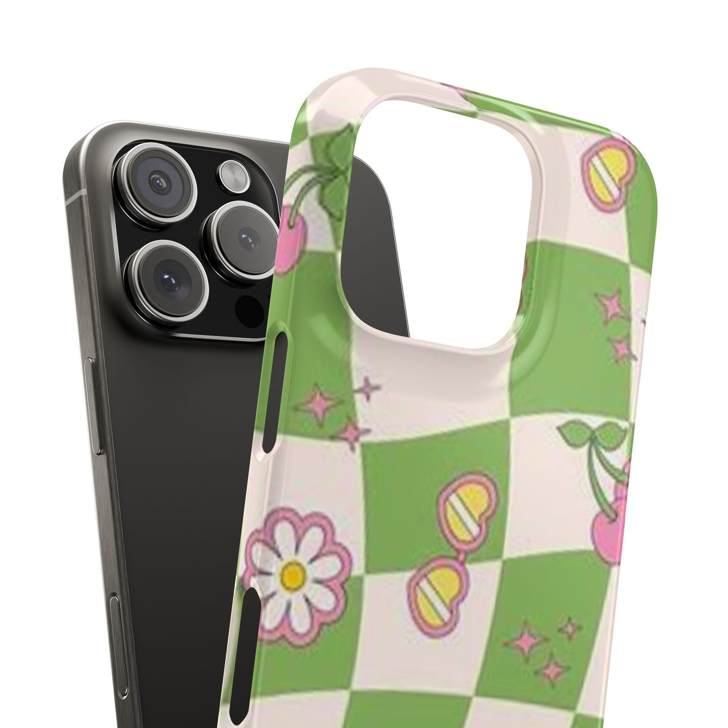 green indie pattern phone case