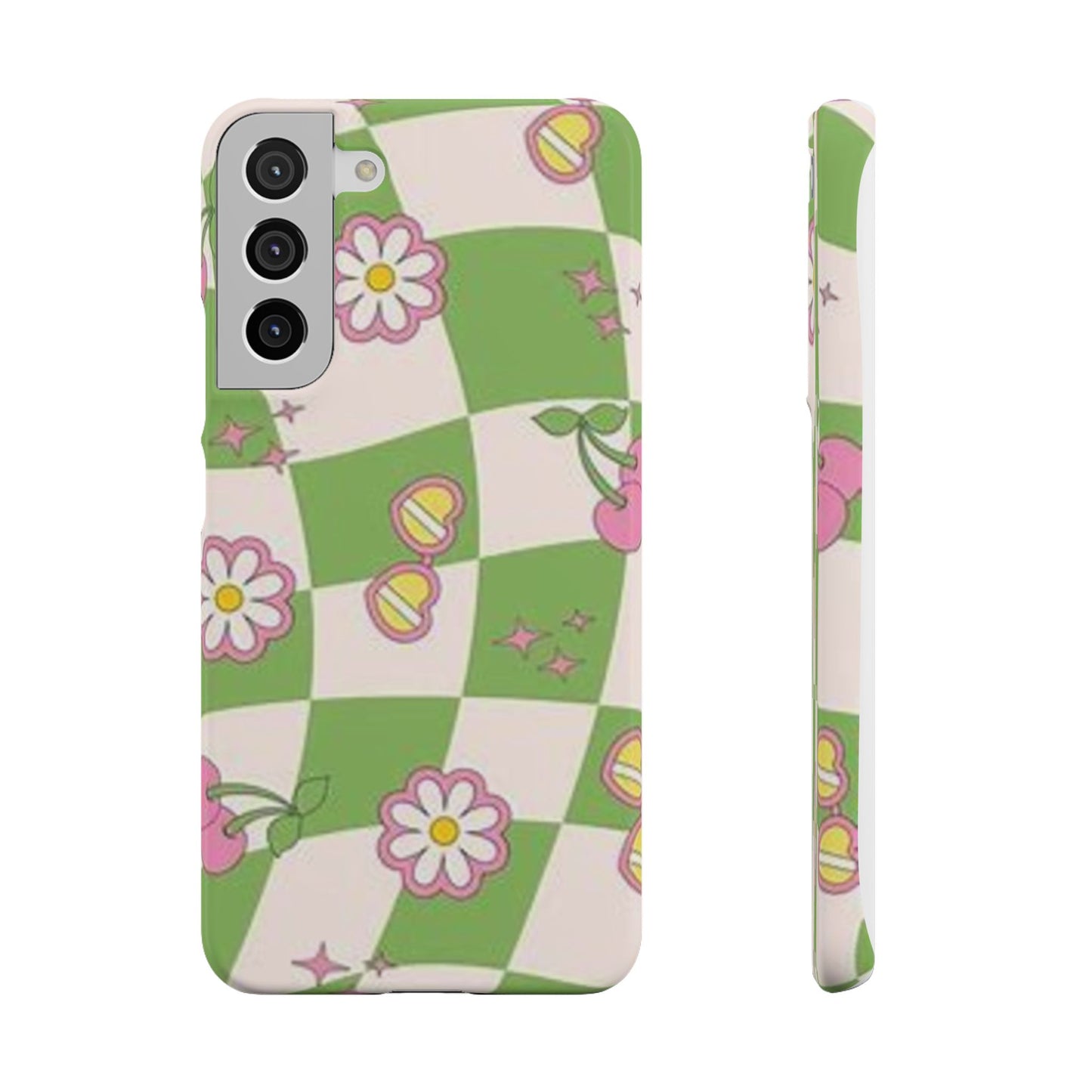 green indie pattern phone case