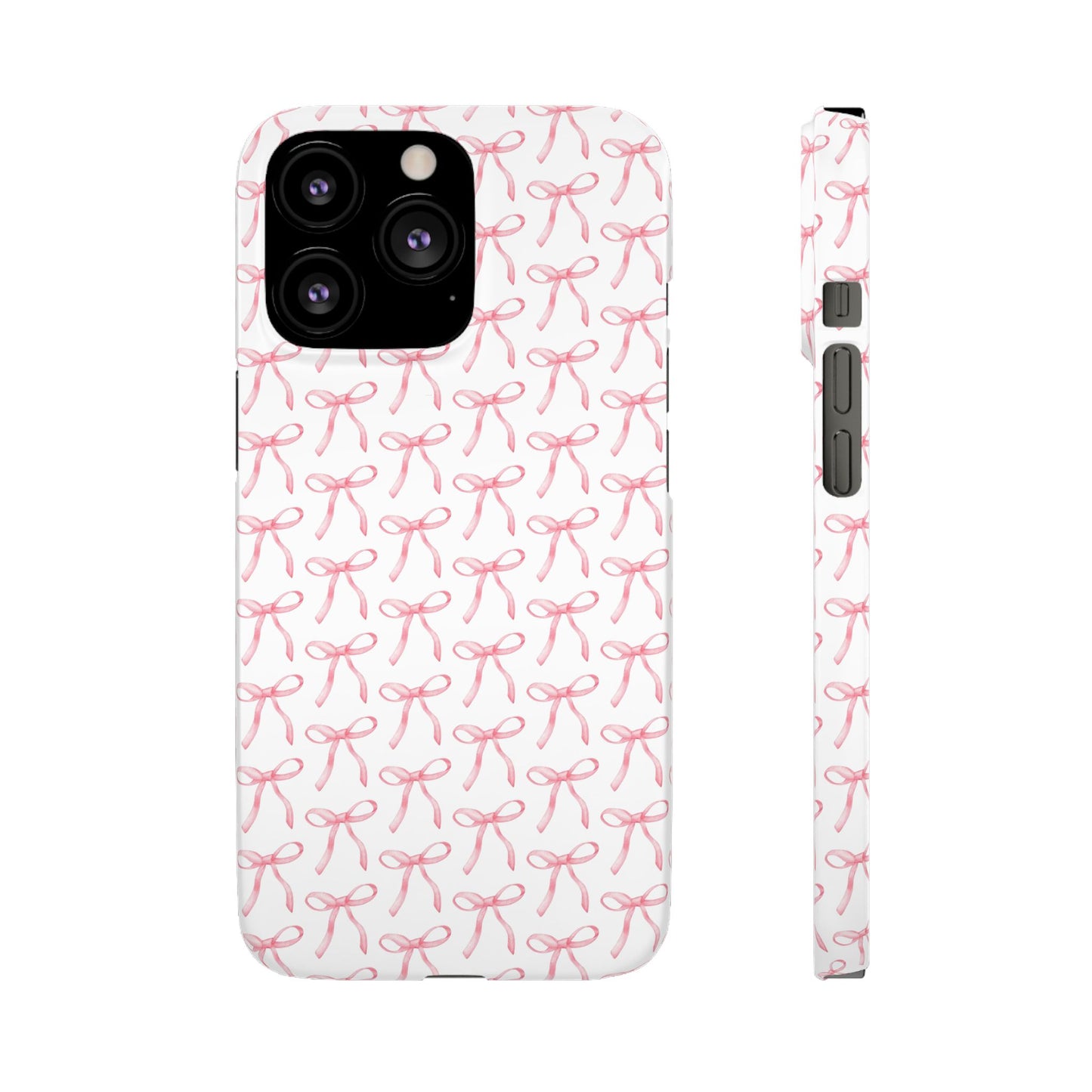 pink bow pattern phone case