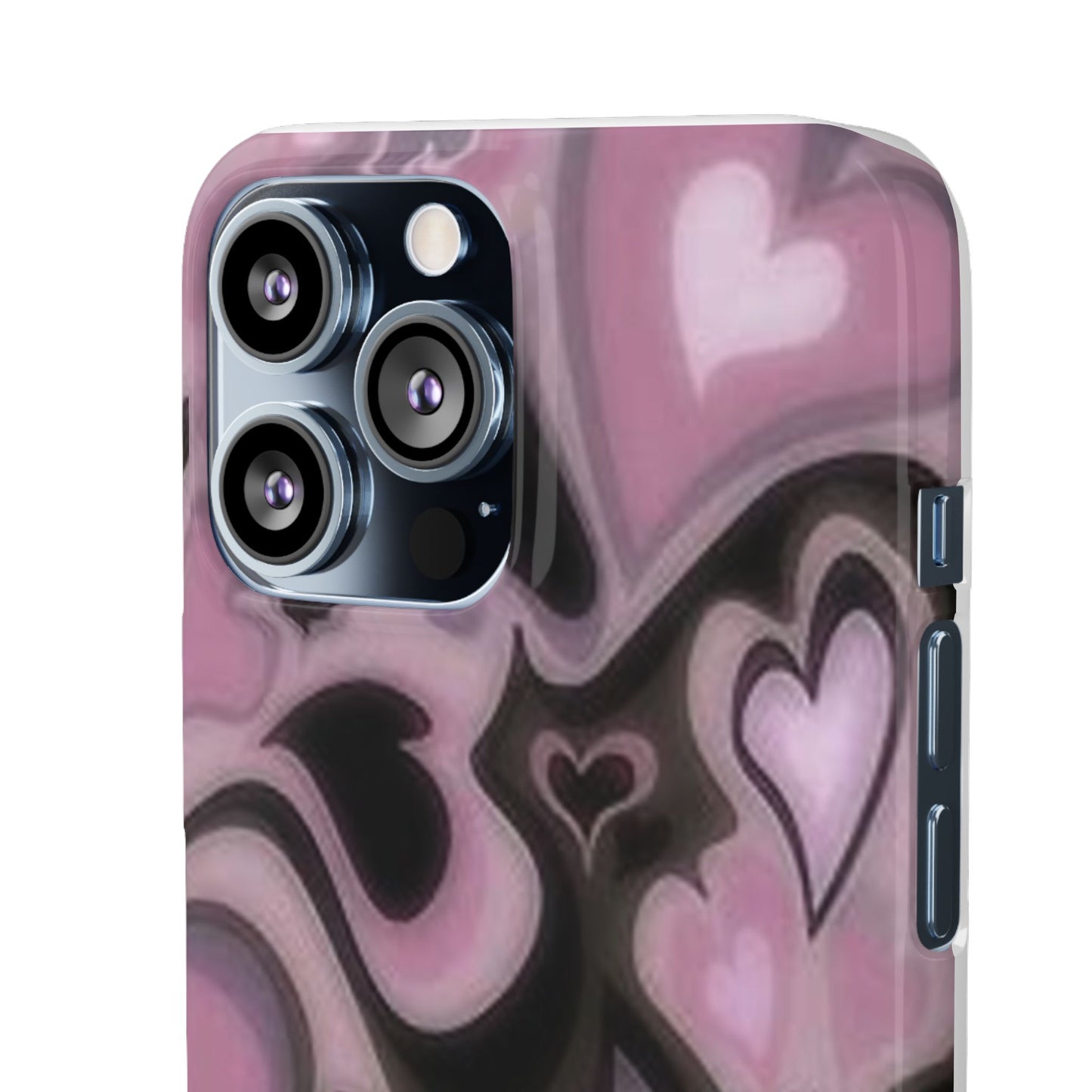 hearts pattern phone case