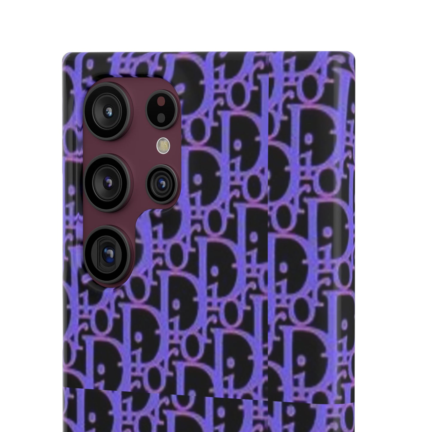 purple DIOR phone case