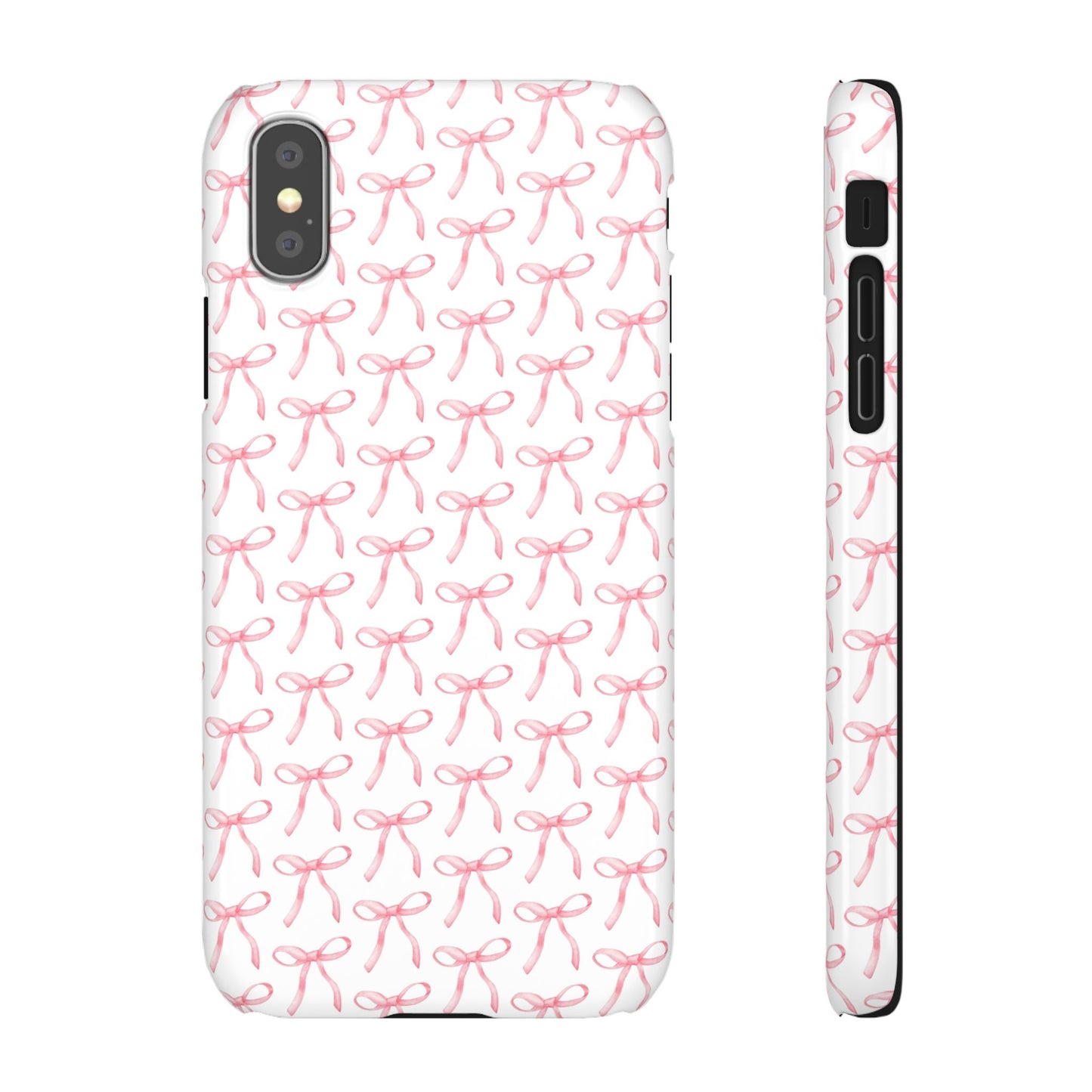 pink bow pattern phone case