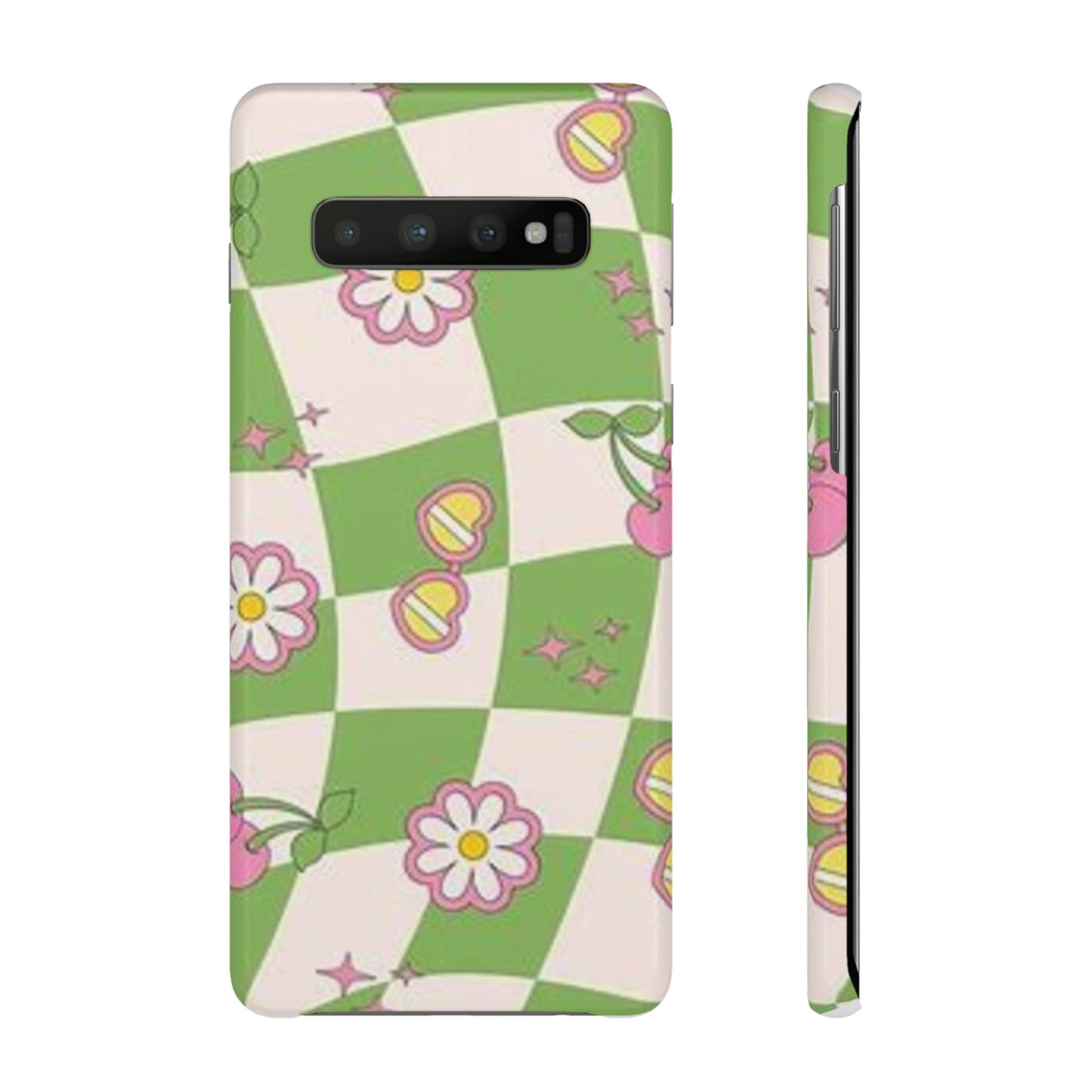 green indie pattern phone case