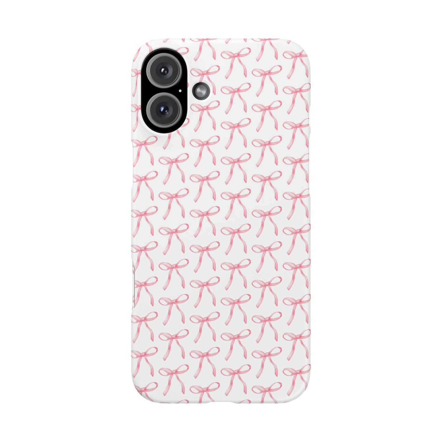 pink bow pattern phone case