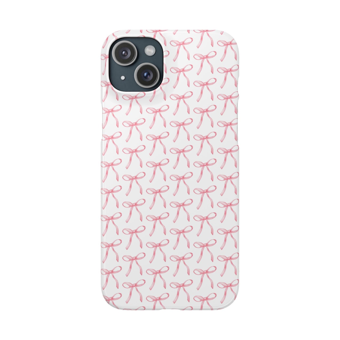 pink bow pattern phone case