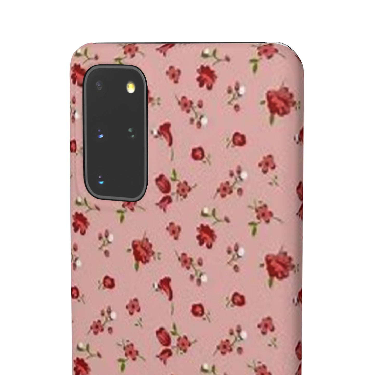 pink flower pattern phone case