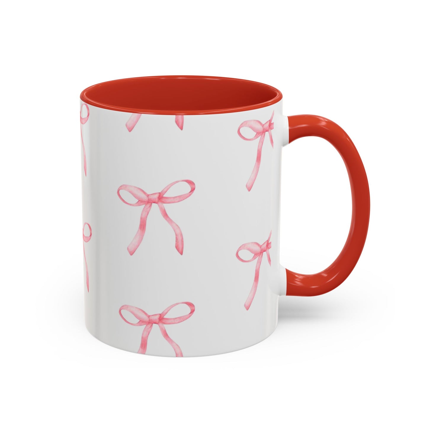 pink bow Accent Coffee Mug (11, 15oz)