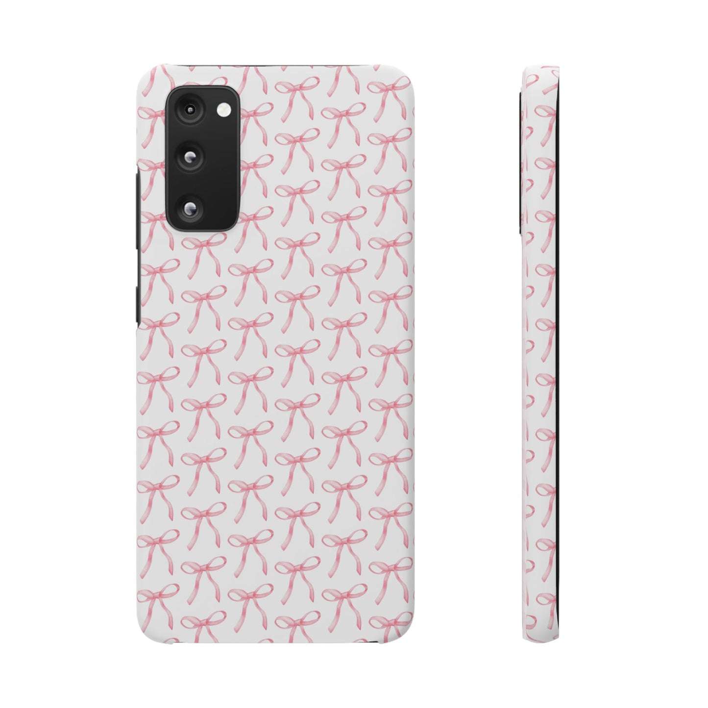 pink bow pattern phone case