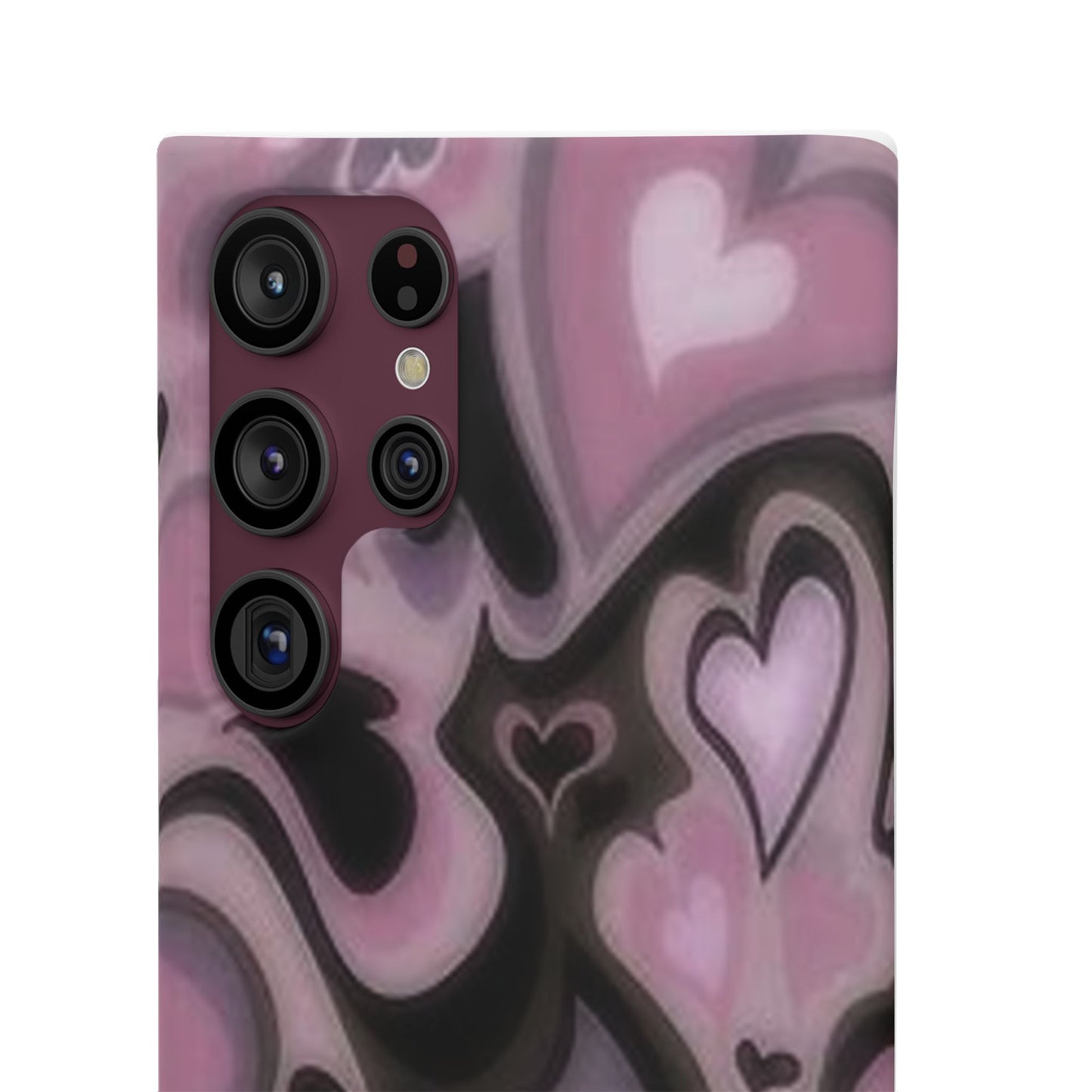 hearts pattern phone case