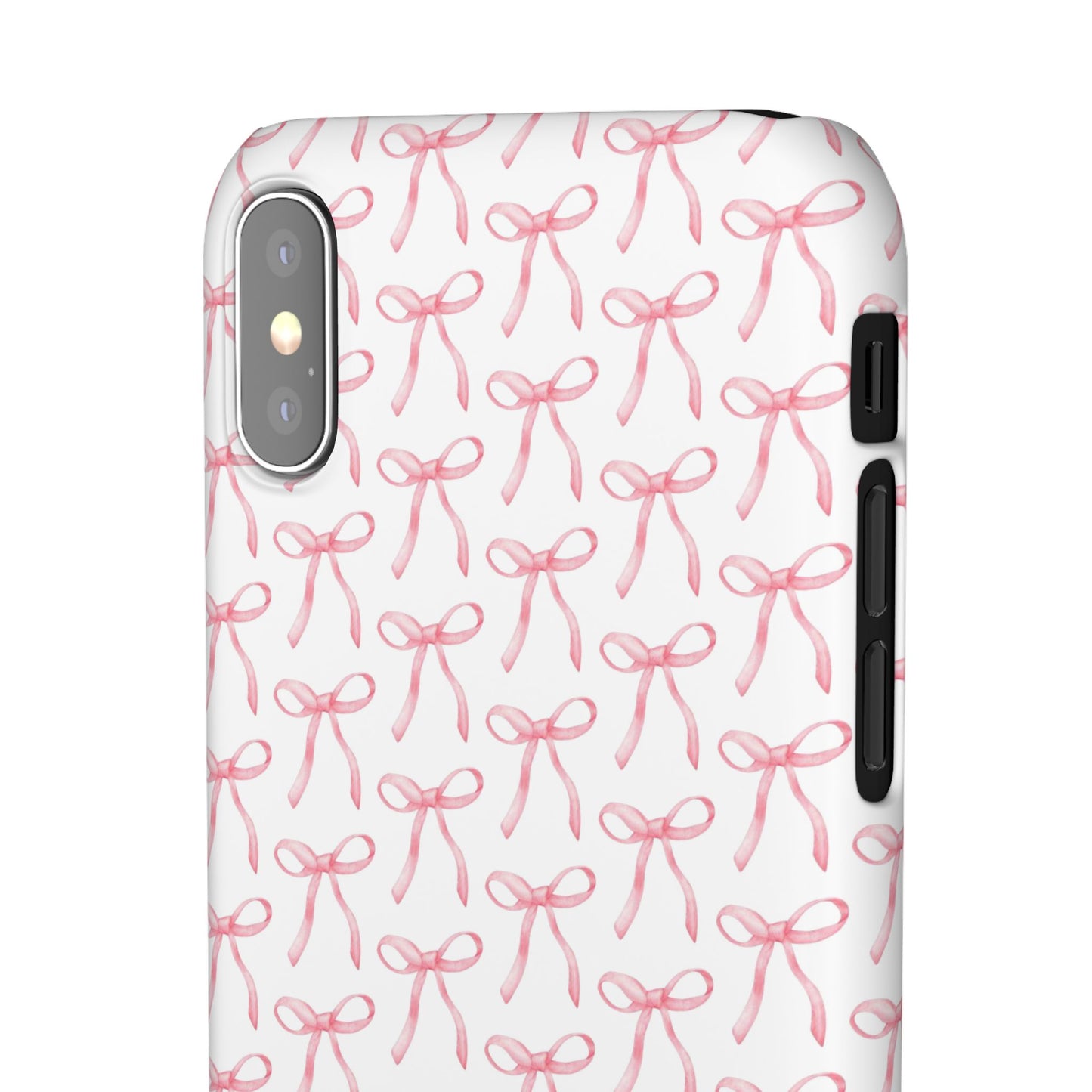 pink bow pattern phone case