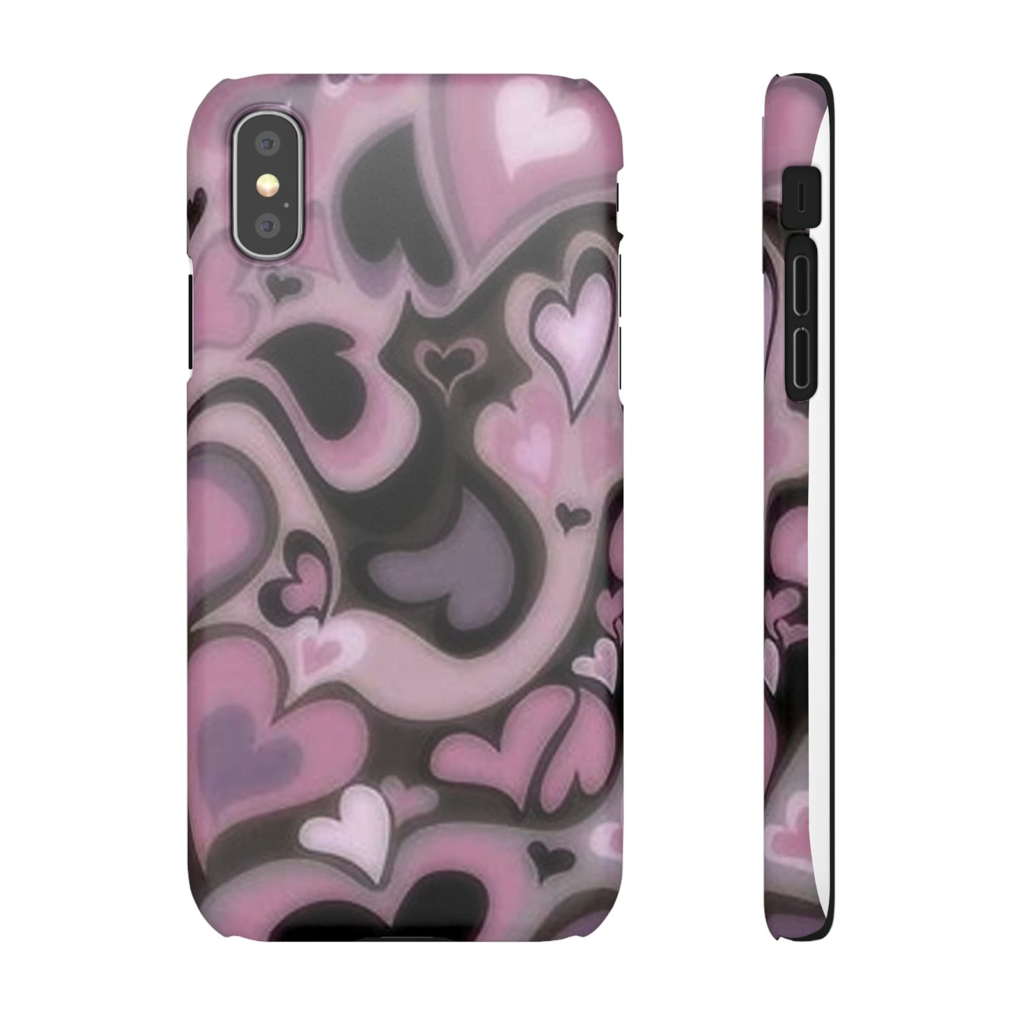 hearts pattern phone case