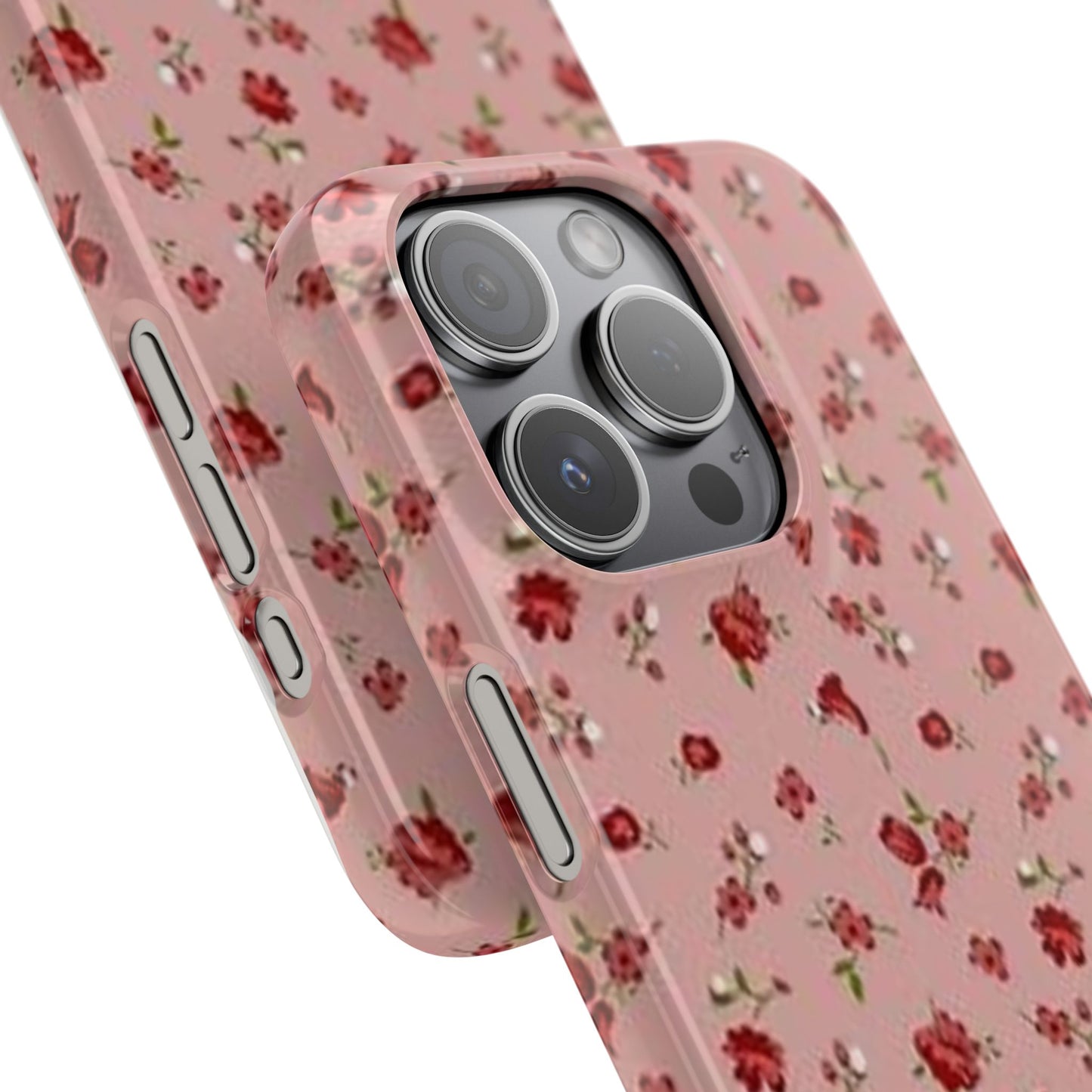 pink flower pattern phone case