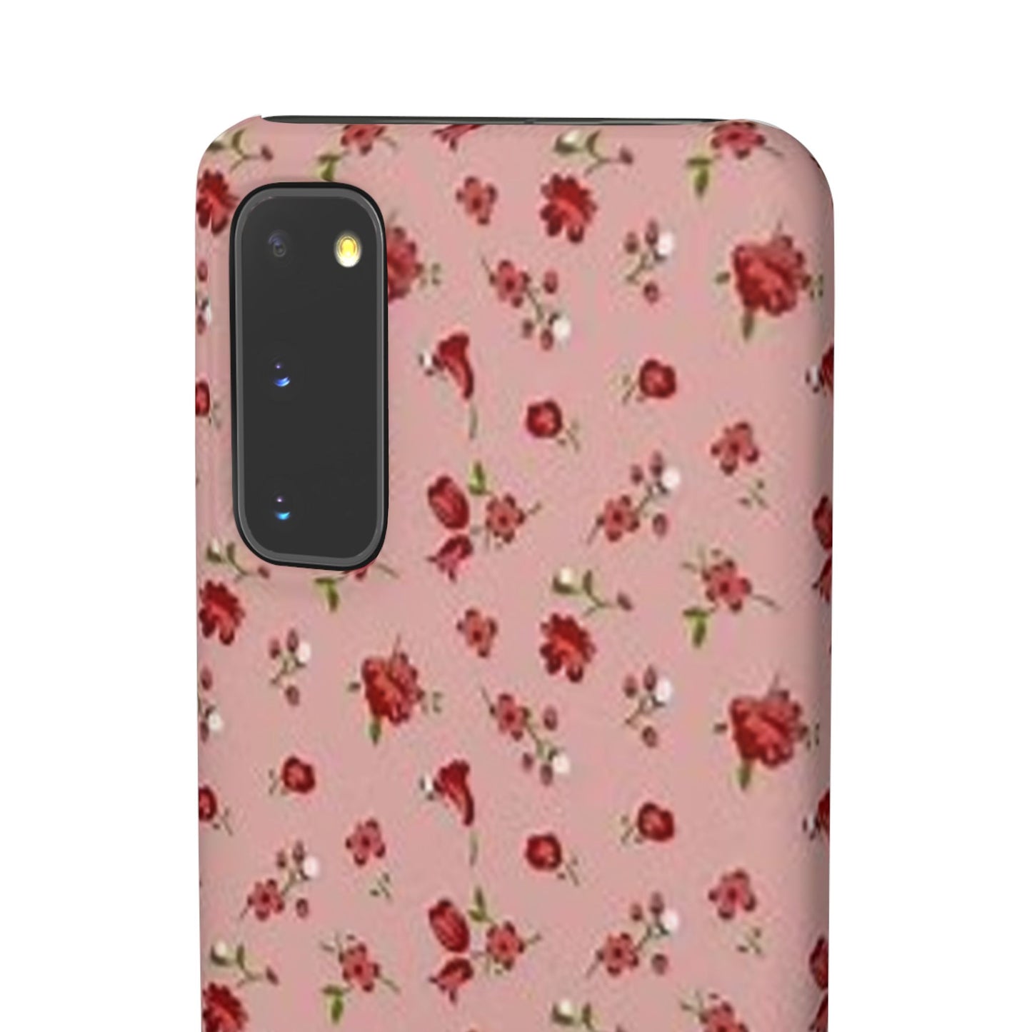 pink flower pattern phone case