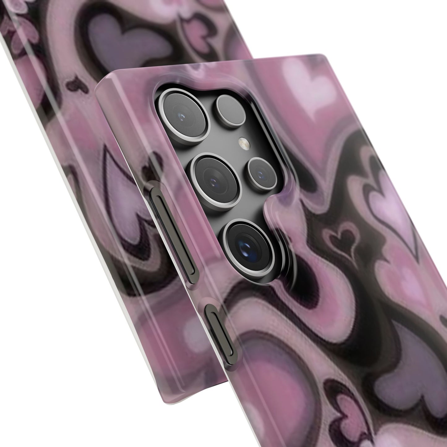 hearts pattern phone case