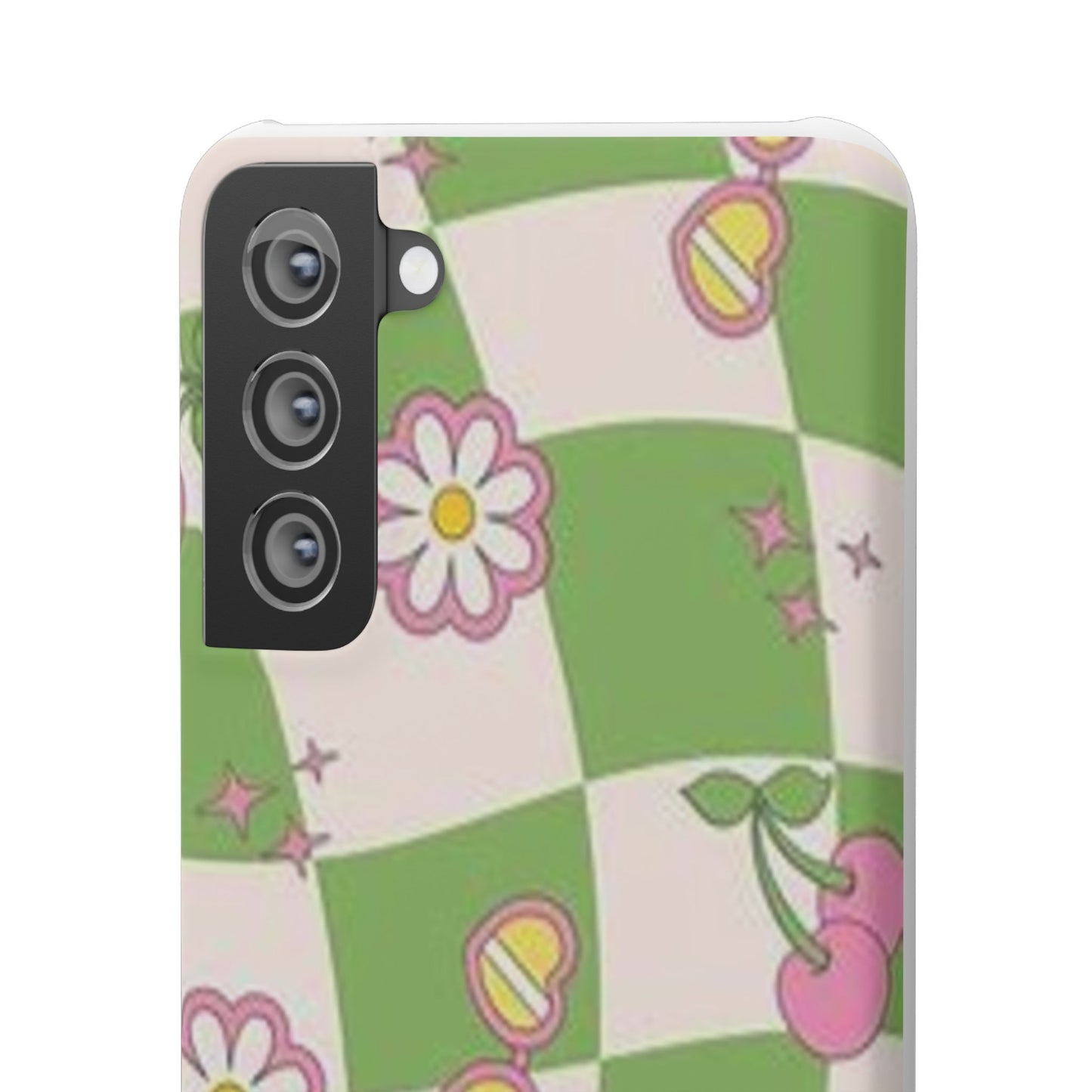 green indie pattern phone case