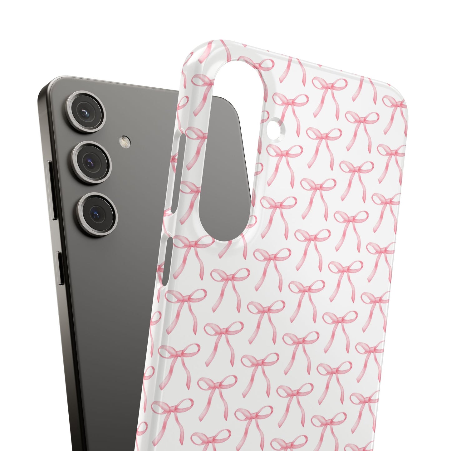 pink bow pattern phone case