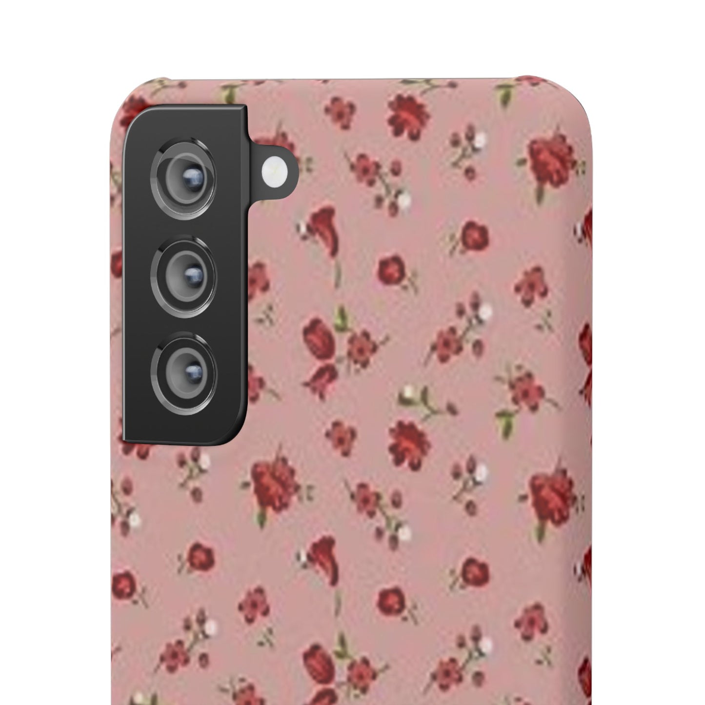 pink flower pattern phone case