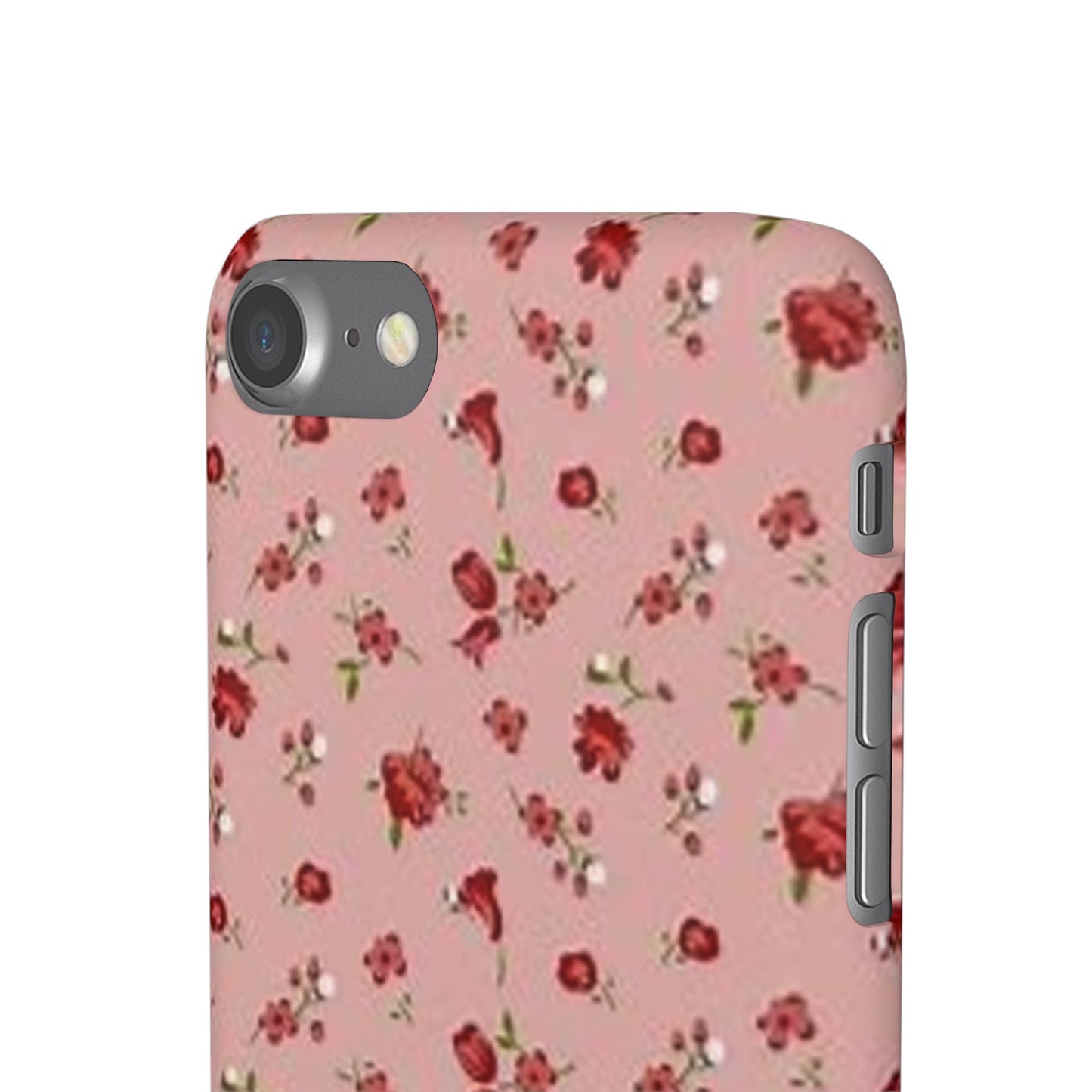 pink flower pattern phone case