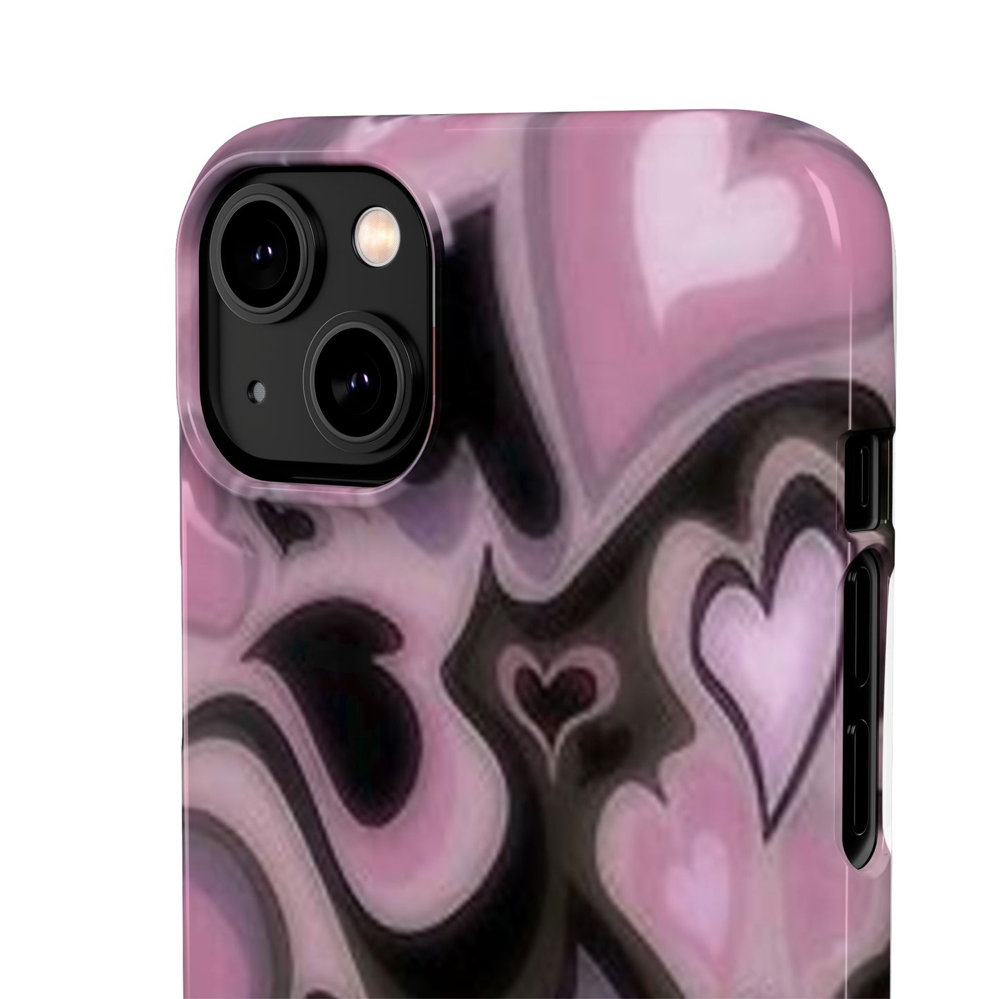 hearts pattern phone case