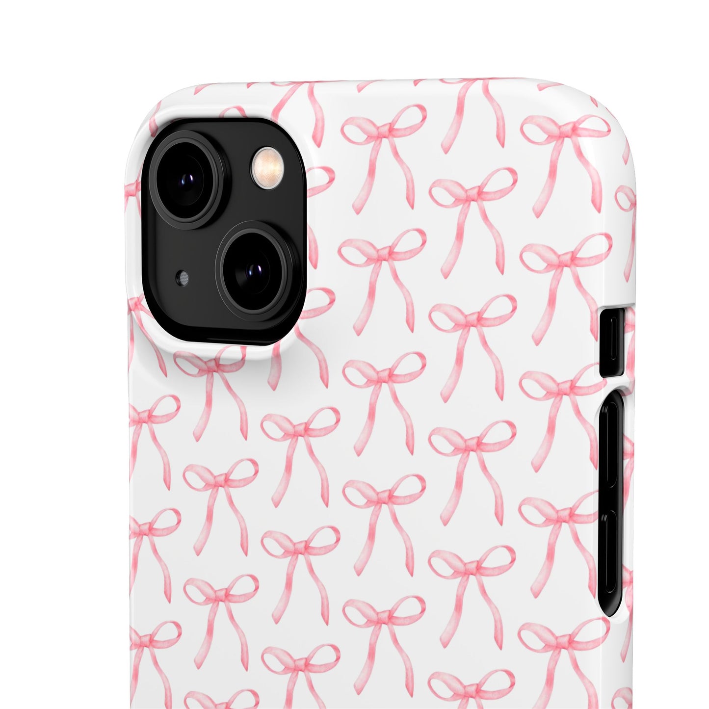 pink bow pattern phone case