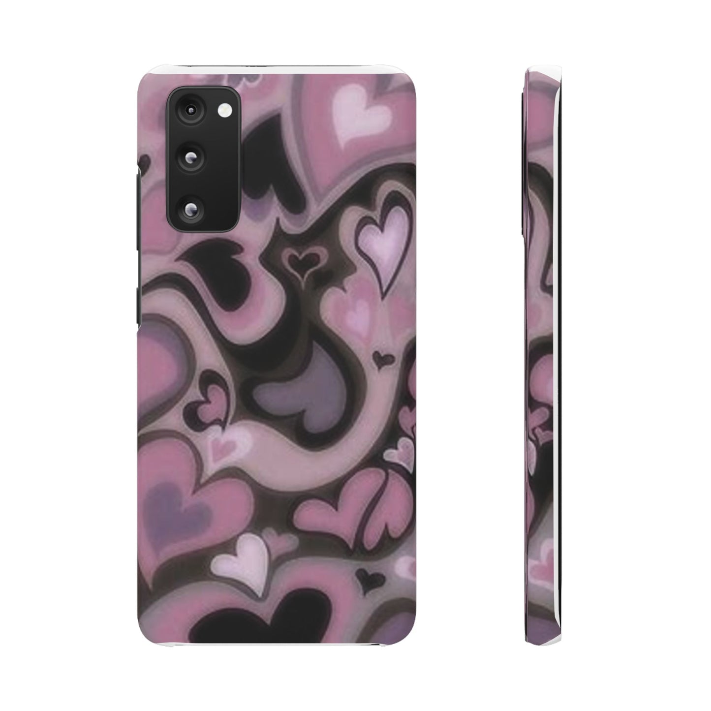 hearts pattern phone case